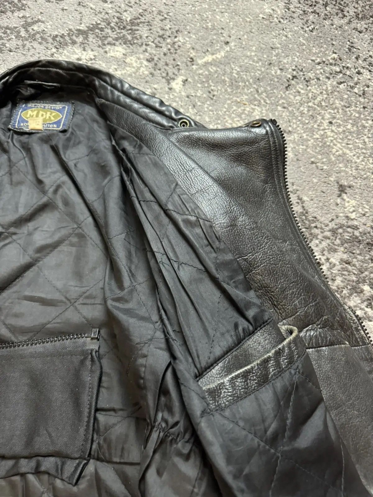Japanese Brand × Vintage Vintage Y2K Leather Motorcycle Opium Owens Style LGB Bomber Size US S / EU 44-46 / 1 - 8 Thumbnail