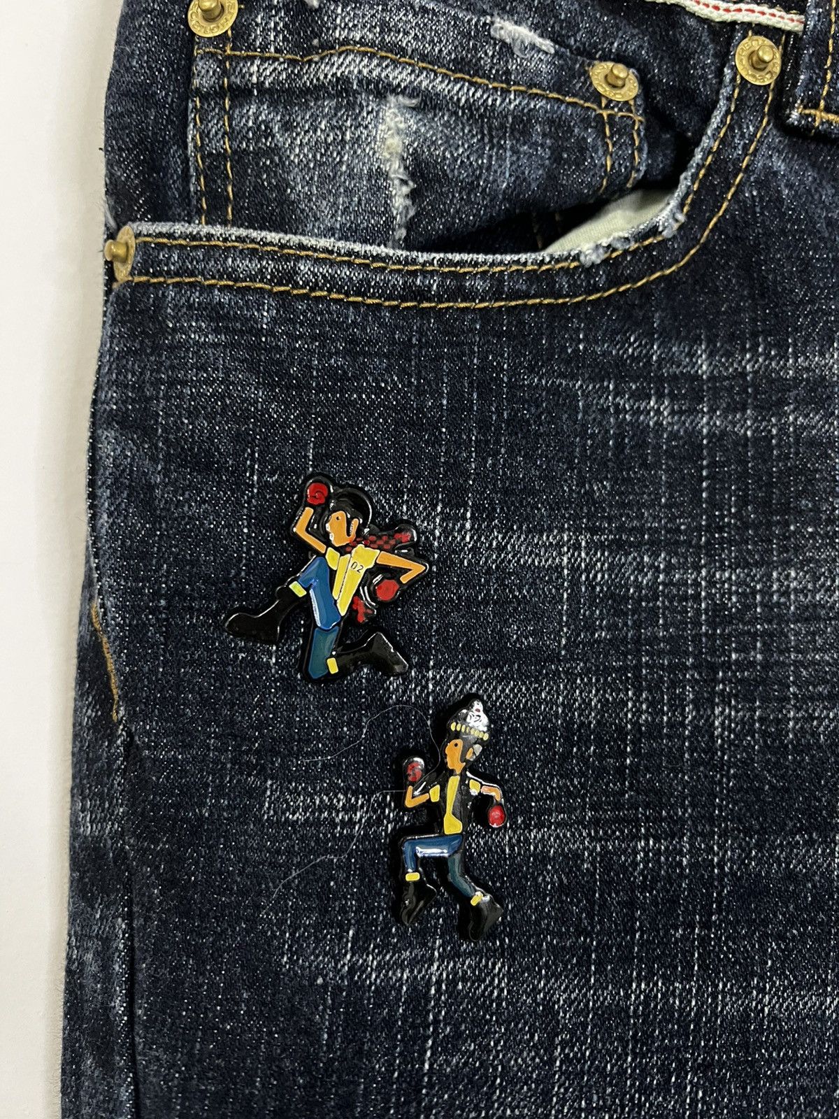Dsquared2 Denim jeans dsquared2 L rare tartan Size 32" / US 10 / IT 46 - 3 Thumbnail