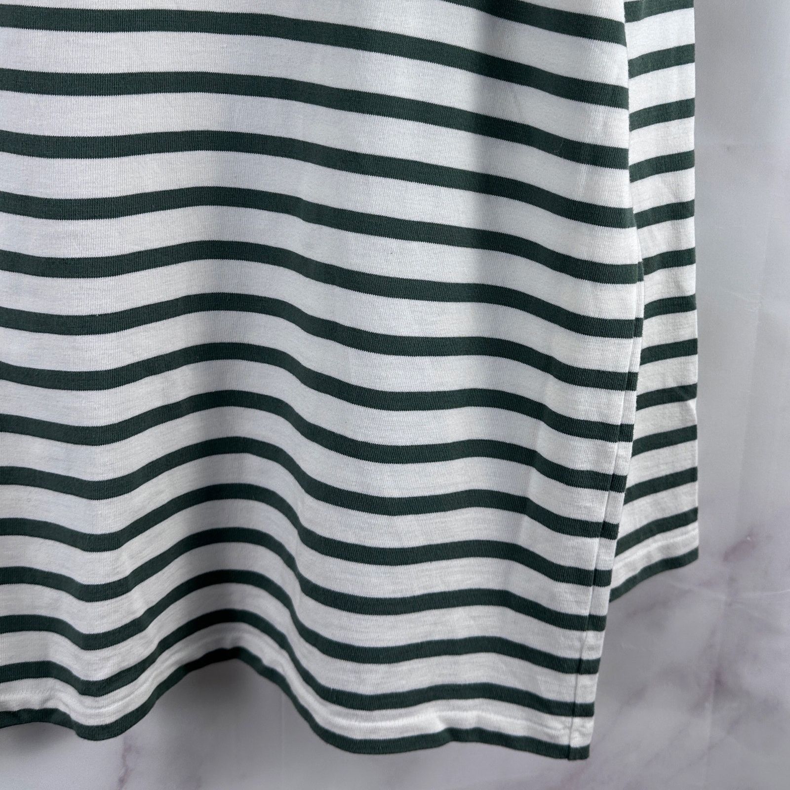 Auralee Iena Green/White Striped Longsleeve Shirt Size S / US 4 / IT 40 - 5 Thumbnail