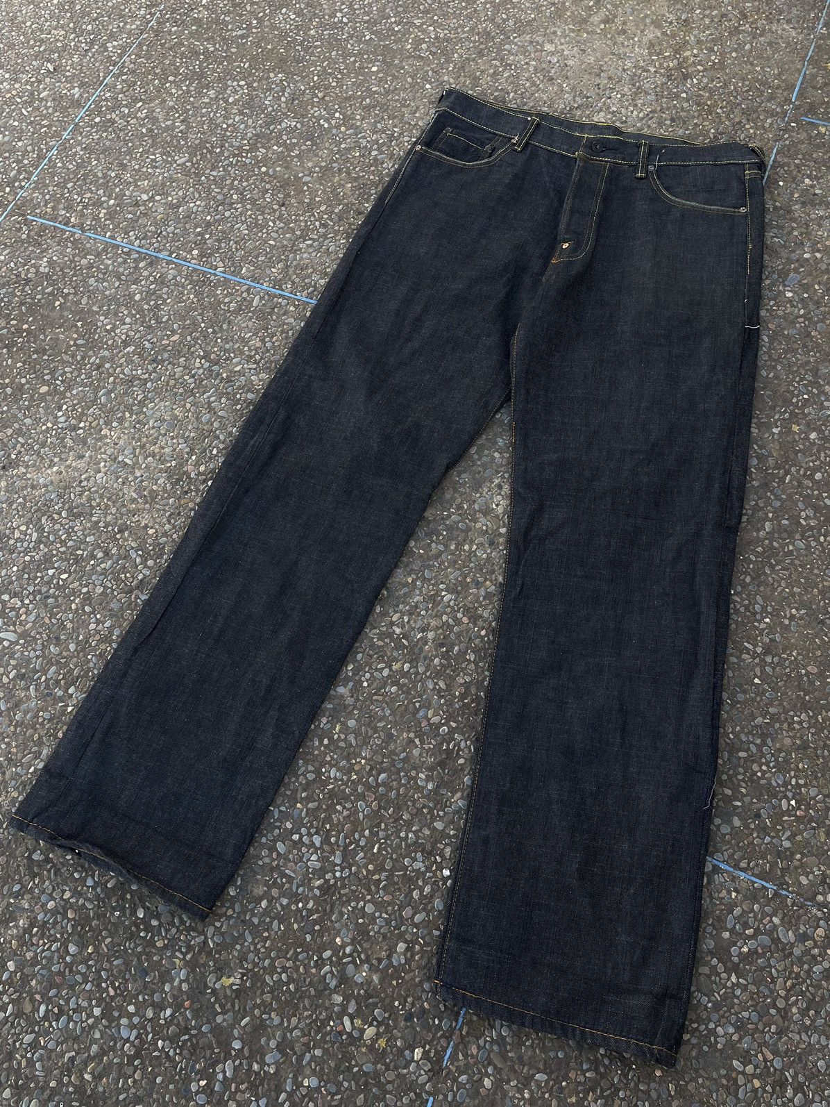 Evisu × Japanese Brand × RMC Jeans Red Monkey Company Distressed Raw Selvedge Denim Size US 36 / EU 52 - 5 Thumbnail