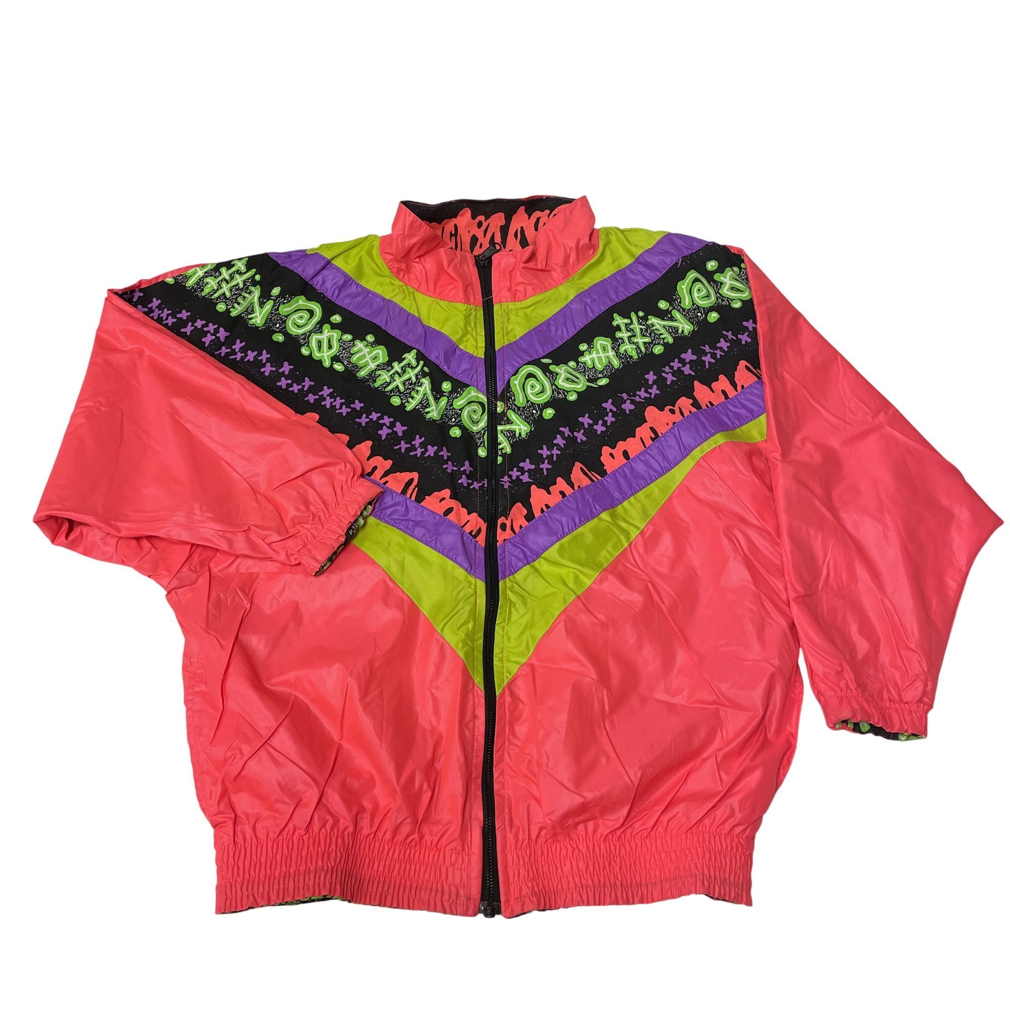 Ocean Pacific NOS New Vtg Ocean Pacific NEON Pink REVERSIBLE Windbreaker Size US M / EU 48-50 / 2 - 17 Thumbnail