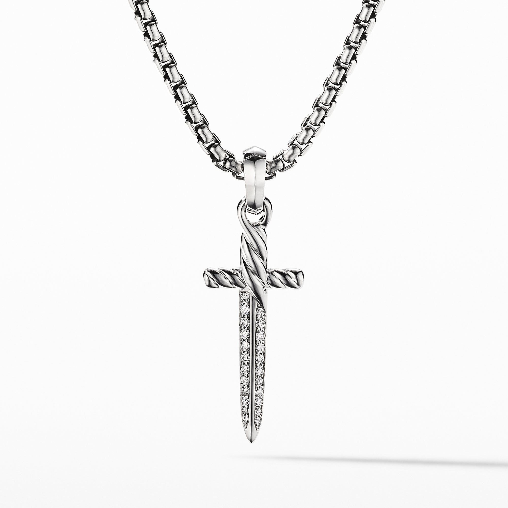 David Yurman o1w1db10525 D16670D Amulet in 18K White Gold with Diamond Size ONE SIZE - 1 Thumbnail