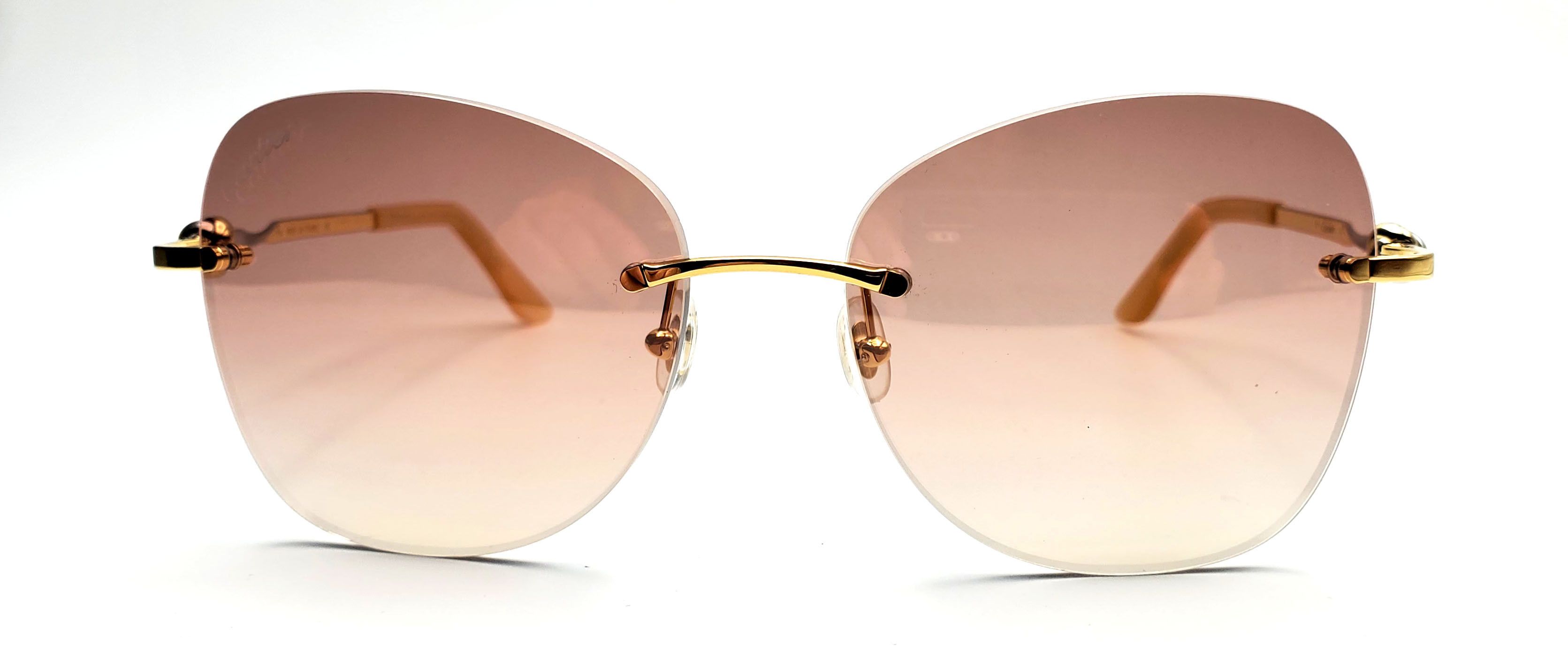 Cartier NEW! Cartier Gold Sunglasses CT00915 Size ONE SIZE - 10 Thumbnail