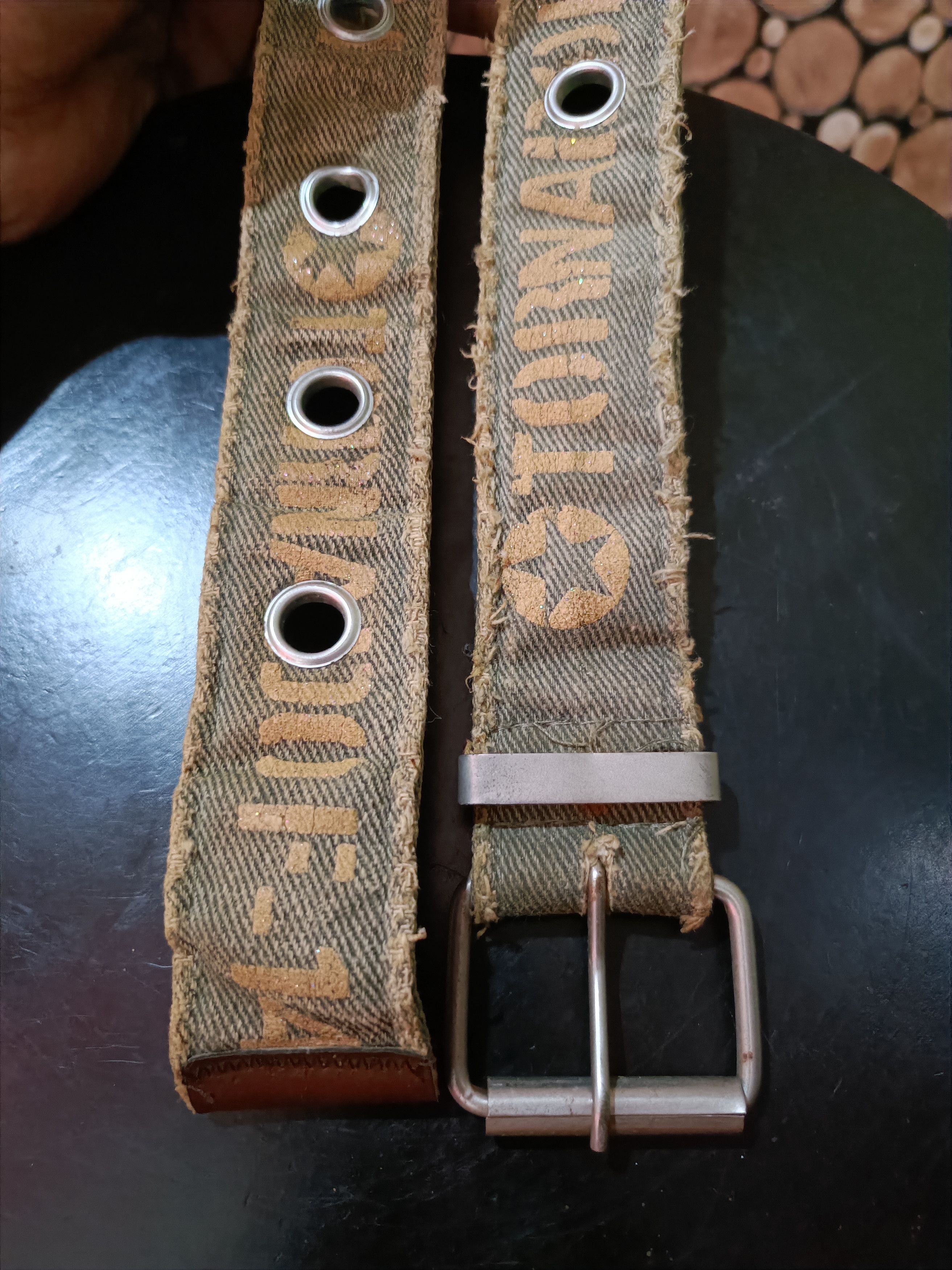 Vintage Vintage tornado f-14 canvas belt punk y2k Size 32 - 2 Thumbnail