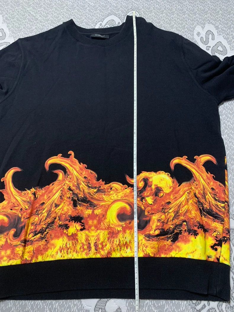 Givenchy Givenchy Flame Print Hoodie Size US XL / EU 56 / 4 - 7 Thumbnail