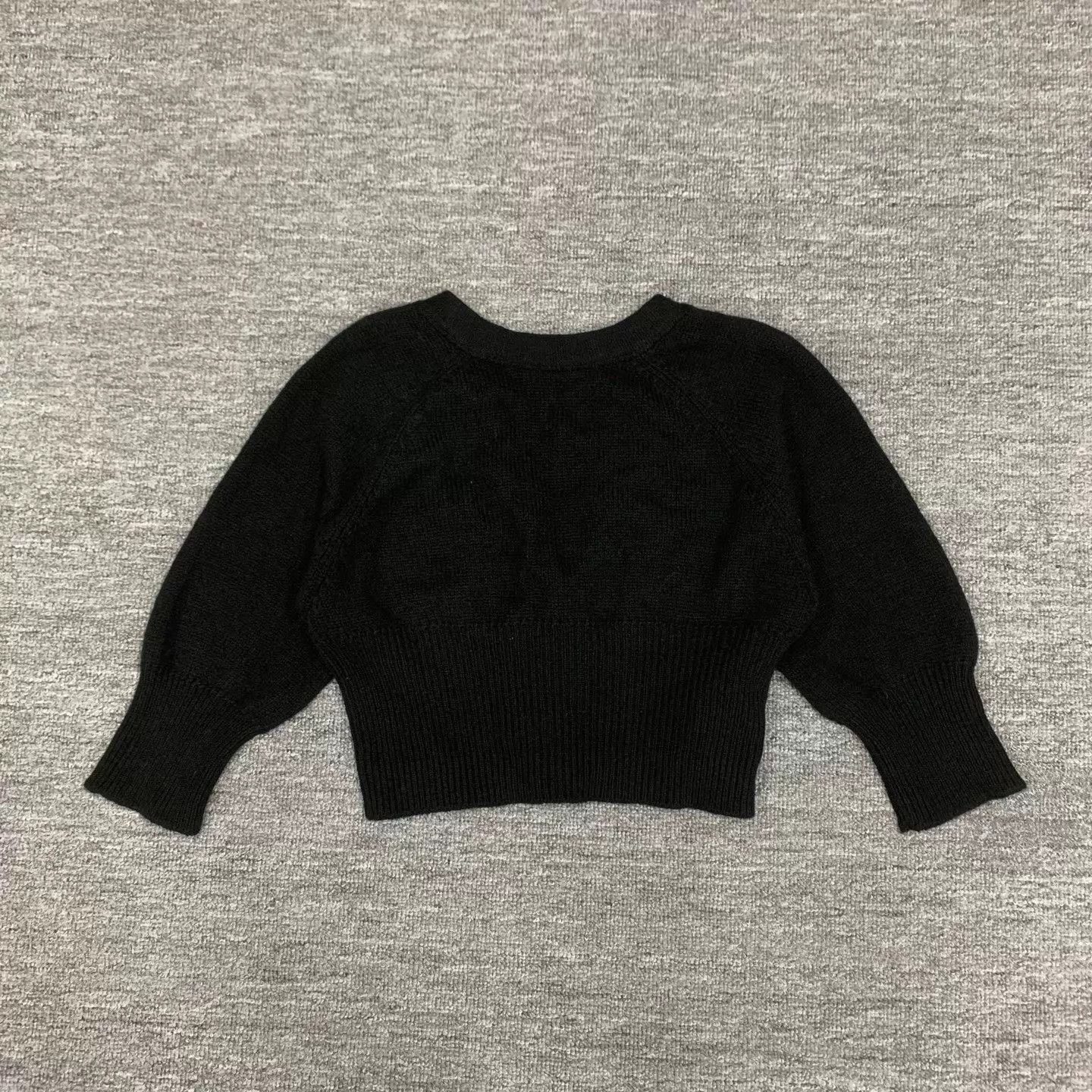 Miu Miu MIU MIU Women's Black Cashmere Short Sleeve Cardigan 40 Size S / US 4 / IT 40 - 2 Thumbnail