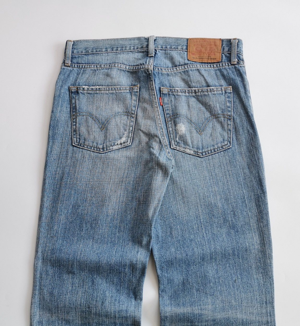 Levi's Vintage Levis Loos Fit Distressed Repair Jeans Size US 34 / EU 50 - 3 Thumbnail