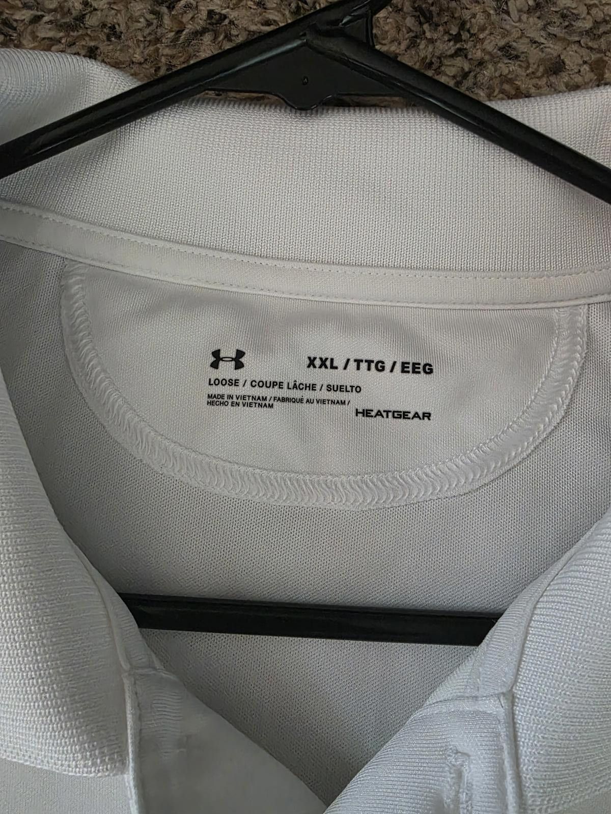 Under Armour Under Armour White Golf Polo Shirt Loose Heat Gear Mens XXL Size US XXL / EU 58 / 5 - 7 Thumbnail