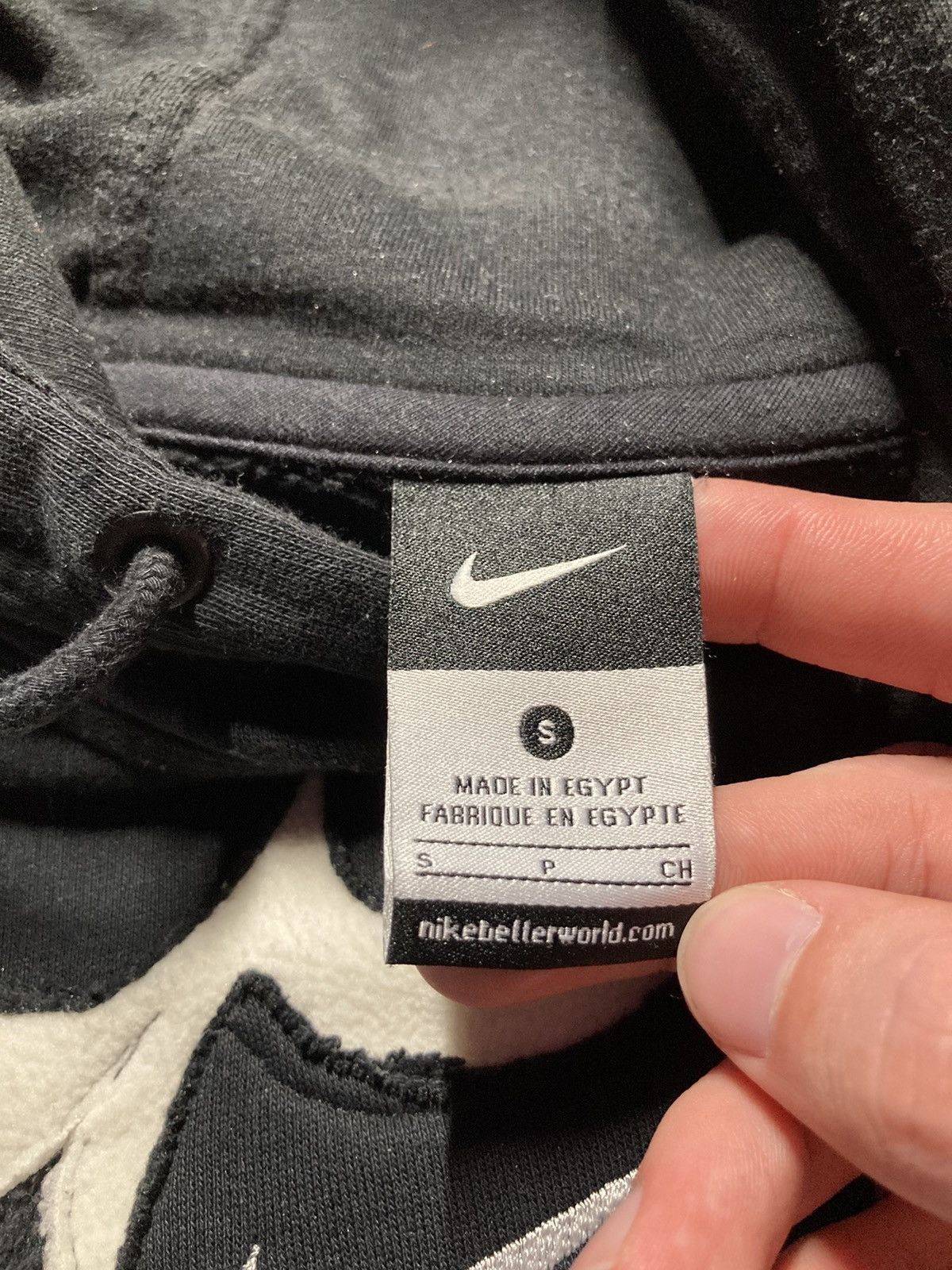 Nike × Vintage ⛩️ Nike hoodie custom vintage y2k big center logo fleece rare Size US M / EU 48-50 / 2 - 6 Thumbnail