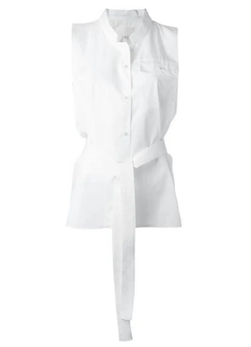 Maison Margiela Maison Margiela Shirt Artisanal Short Sleeve Belt White S Size M / US 6-8 / IT 42-44 - 12 Thumbnail