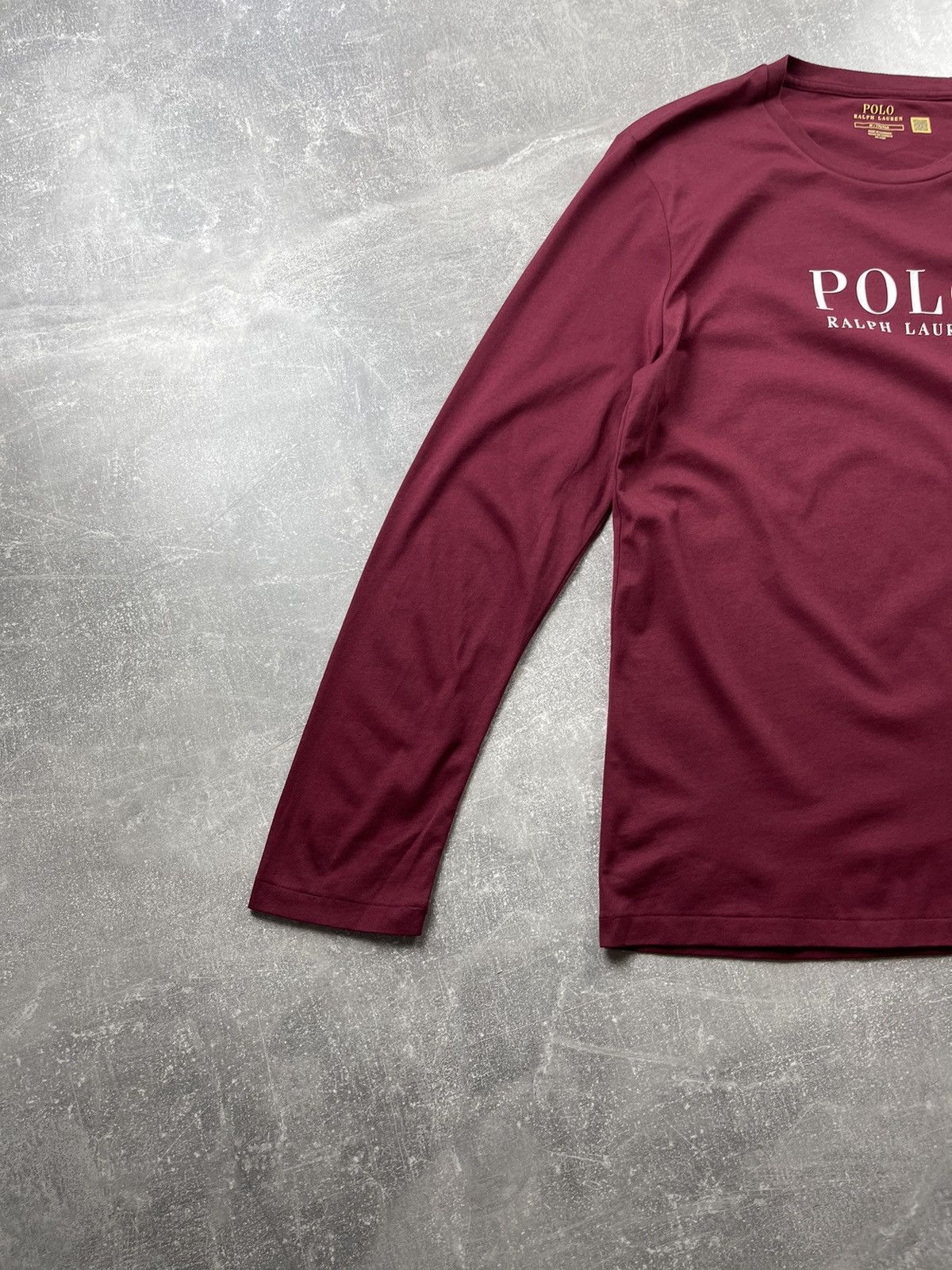 Polo Ralph Lauren Polo Ralph Lauren Burgundy Long Sleeve Logo Shirt Size US M / EU 48-50 / 2 - 5 Thumbnail