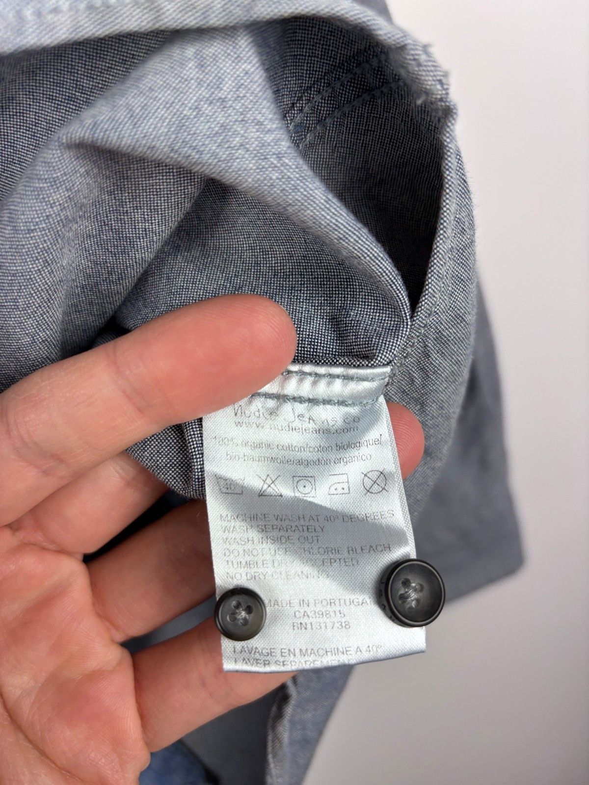 Nudie Jeans Nudie Jeans Chambray Denim Shirt Organic Cotton Blue Size S Size US S / EU 44-46 / 1 - 9 Thumbnail