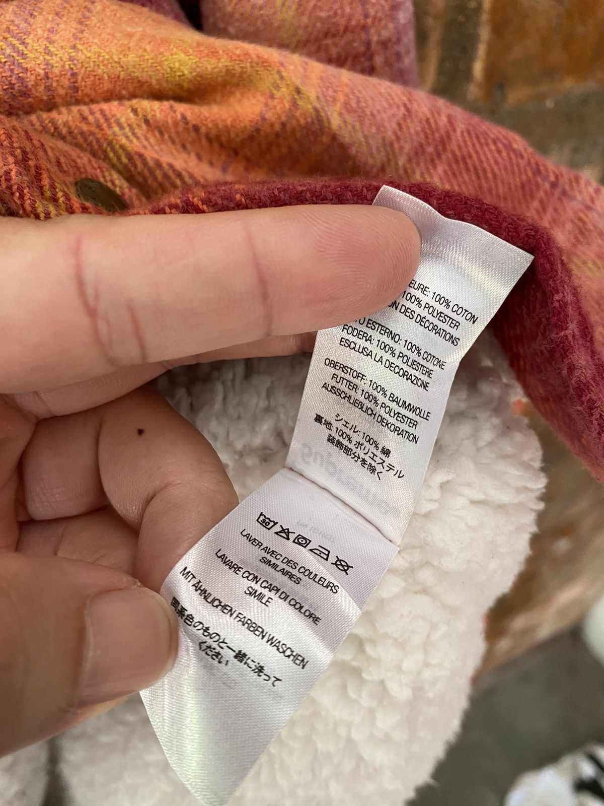 Supreme AW22 Supreme sherpa flannel Jacket Size US M / EU 48-50 / 2 - 14 Thumbnail