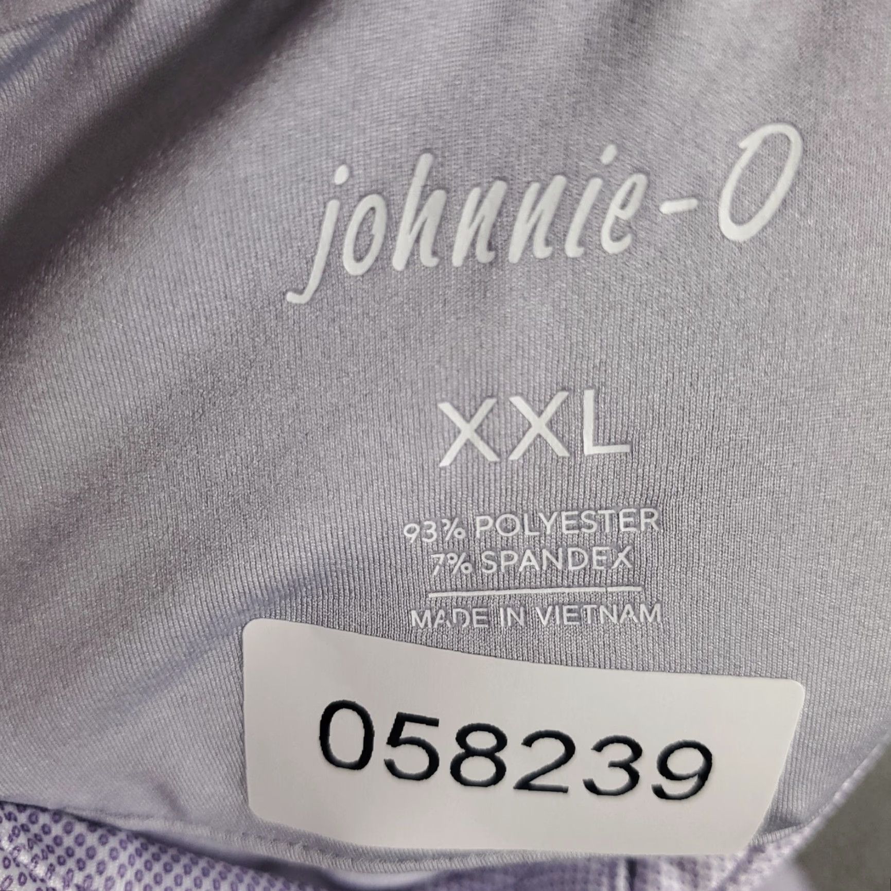 johnnie-O johnnie-O Polo Shirt Mens 2XL Purple Polyester Golf Short Sleeve Size US XXL / EU 58 / 5 - 8 Thumbnail