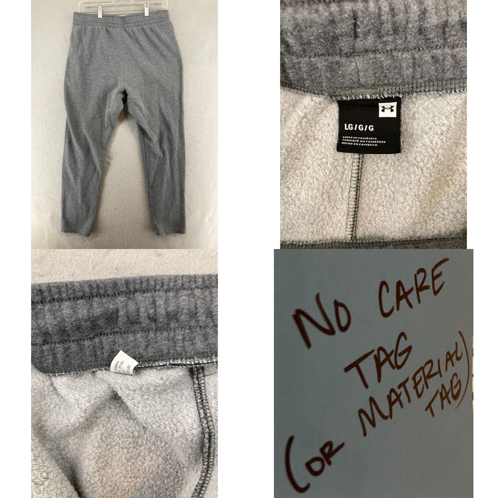 Under Armour Under Armour Sweatpants Womens Large Gray Pockets Drawstring Athletic Comfort Pants Size 36" / US 14 / IT 50 - 8 Thumbnail