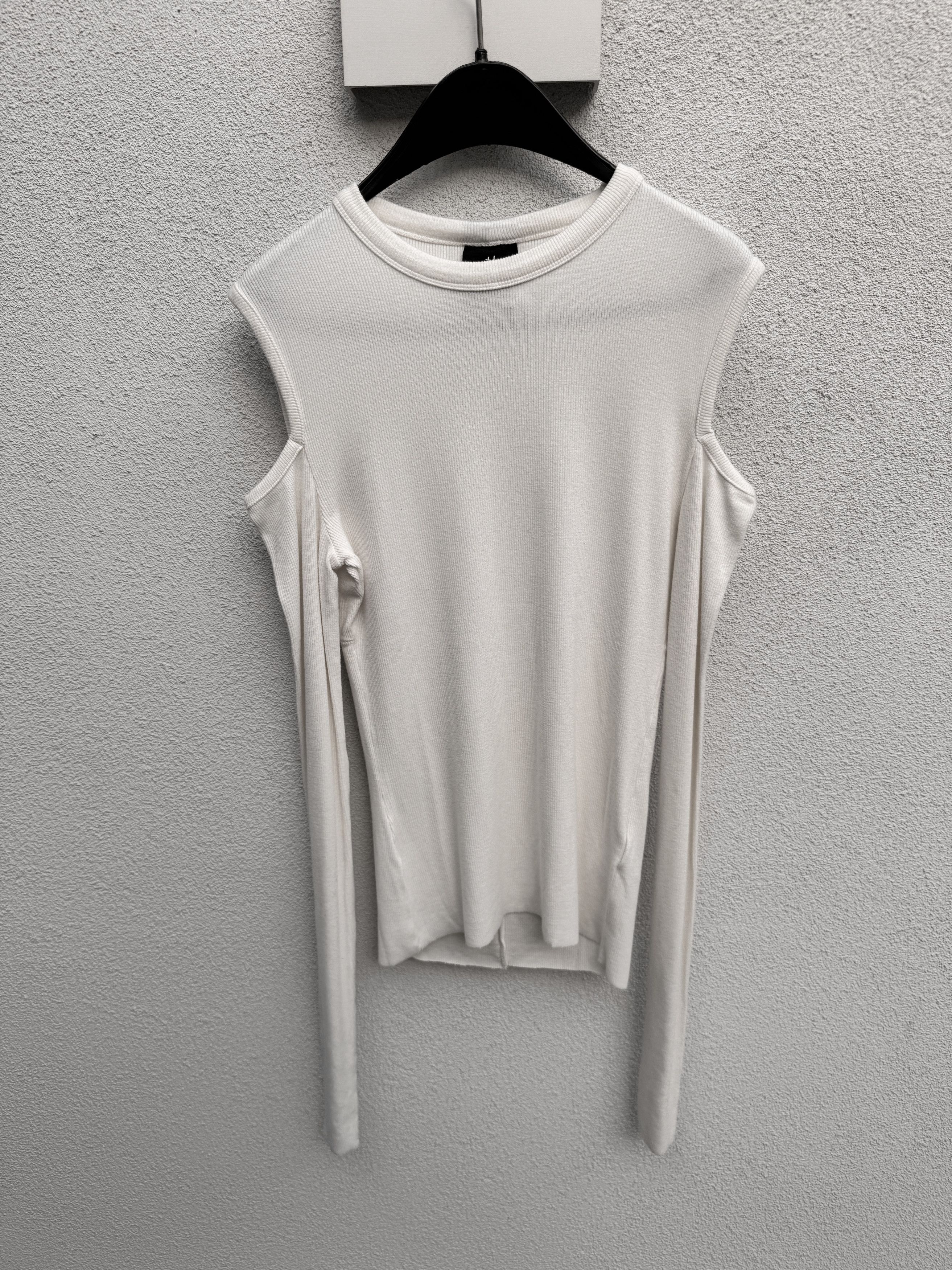 Thom Krom Thom Krom Off-White Cut-Outs Long Sleeve Tshirt XS Size XS / US 0-2 / IT 36-38 - 1 Thumbnail