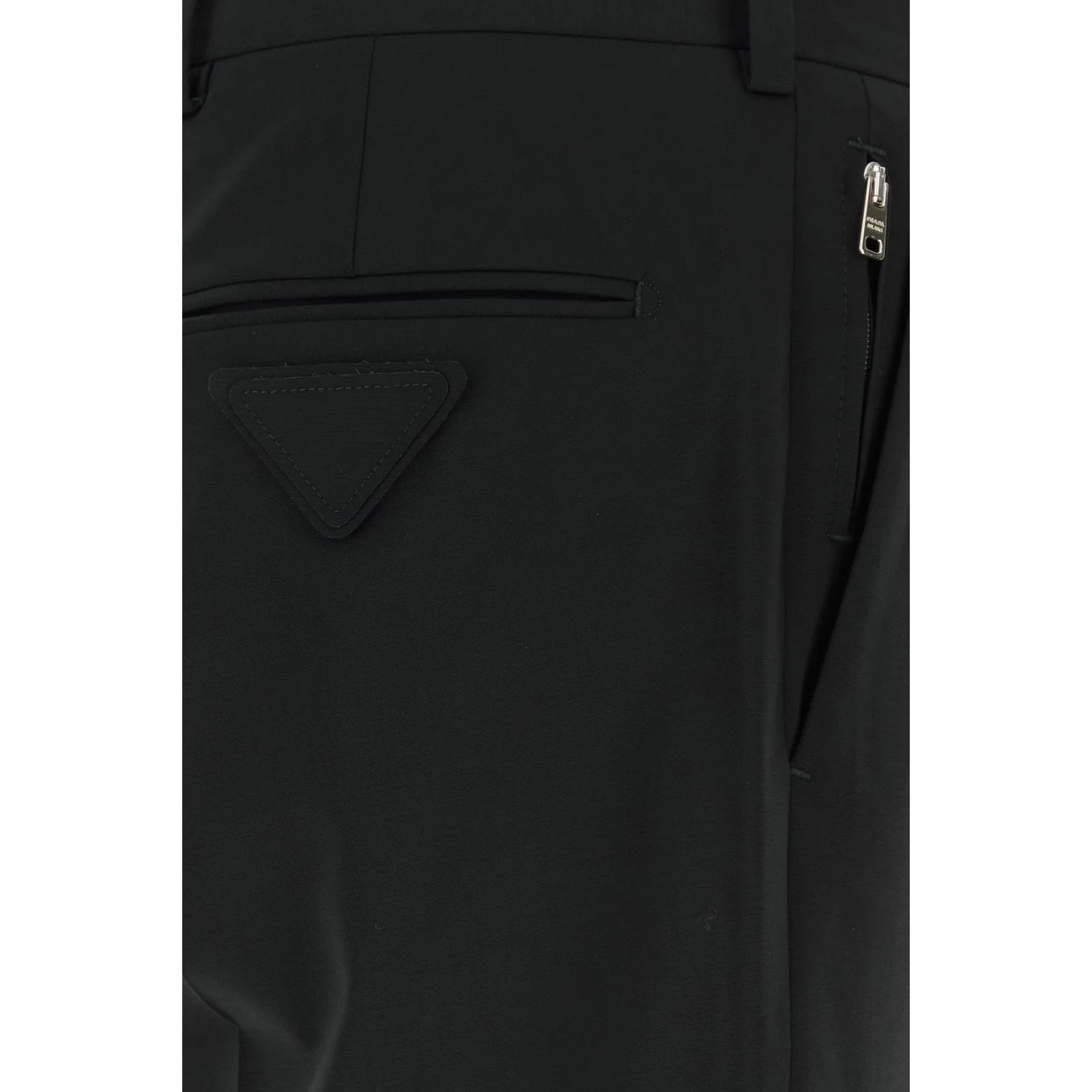 Prada PRADA Black Stretch Wool Pants New & Authentic (Men's size:U Size US 28 / EU 44 - 3 Thumbnail