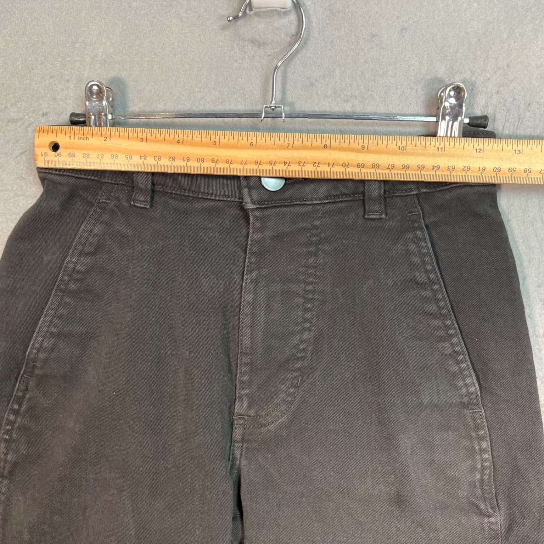 Everlane Everlane Womens 0 Black Organic Cotton Blend Cropped Wide-Leg Pants Size 25" / US 0 / IT 36 - 5 Thumbnail