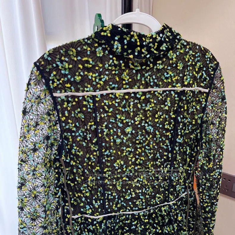 Fendi Fendi Long Sleeve Floral Dress Size XS / US 0-2 / IT 36-38 - 8 Thumbnail
