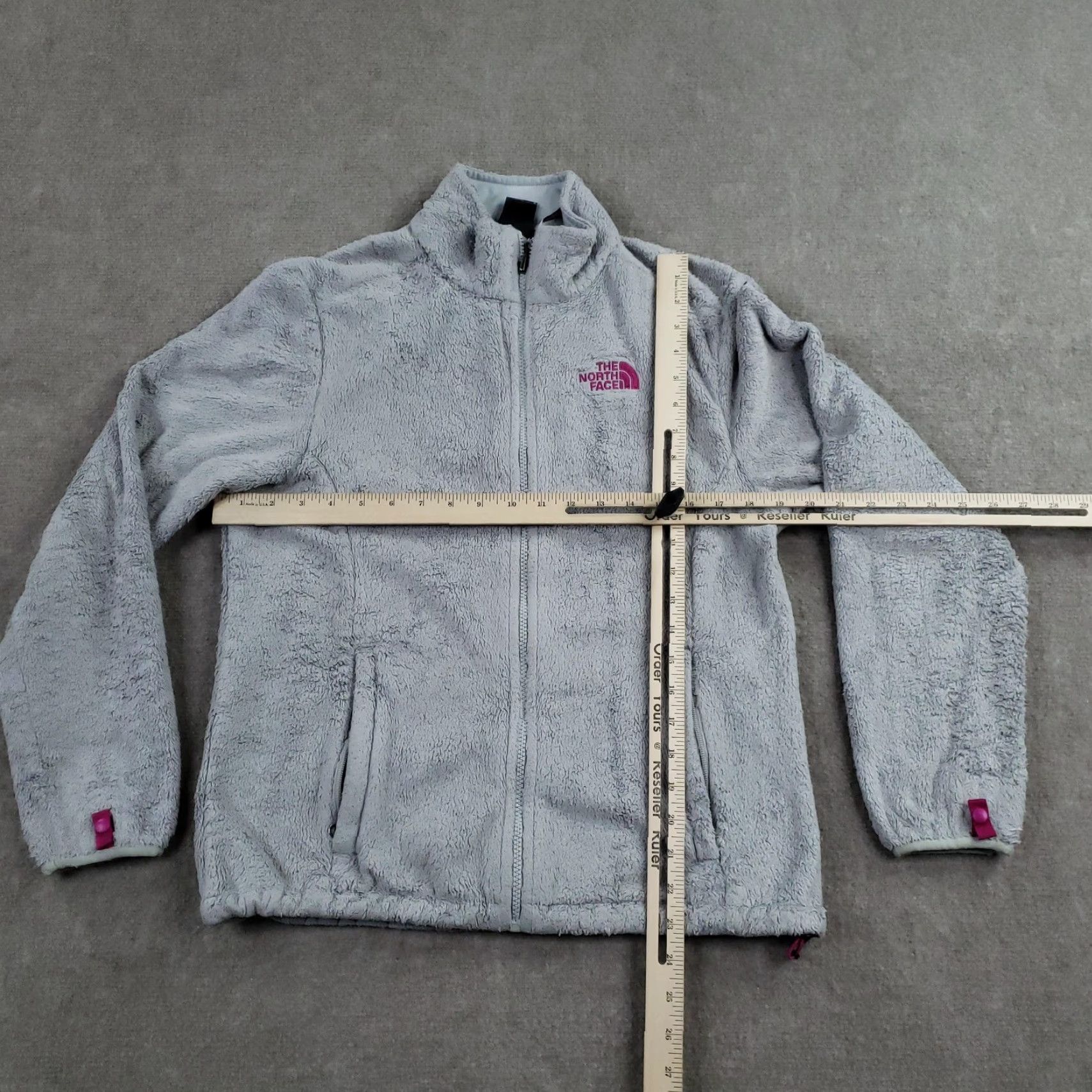 The North Face The North Face Jacket Womens M Gray Fleece Full Zip Pockets Z Size M / US 6-8 / IT 42-44 - 2 Thumbnail