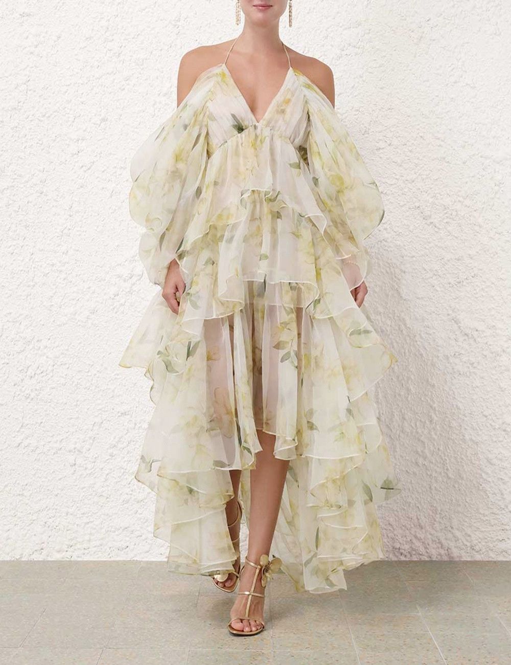 Zimmermann oc11z0525 Maxi Dress in Multicolor Size L / US 10 / IT 46 - 2 Thumbnail