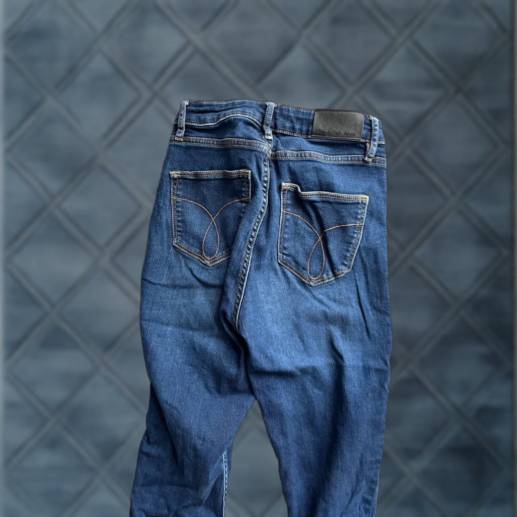 Calvin Klein Calvin Klein Jeans 26 Blue High Rise Ankle Skinny Distressed Medium Wash Womens Jeans 5-Pocket Denim Distressed Stretch Size 26" / US 2 / IT 38 - 1 Thumbnail