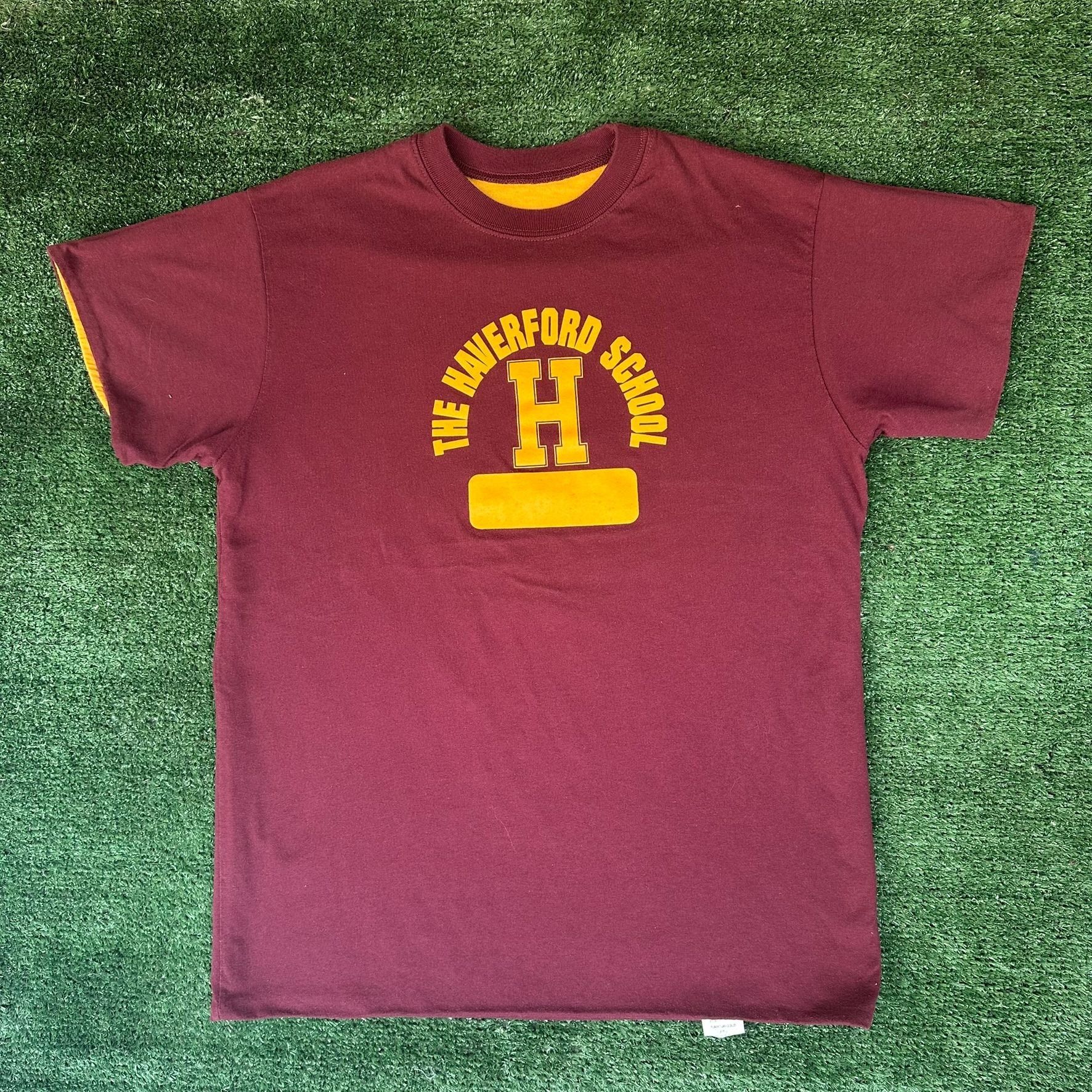 Vintage Vintage 90s Haverford School Reversible T-Shirt Preppy Colle Size US M / EU 48-50 / 2 - 1 Thumbnail