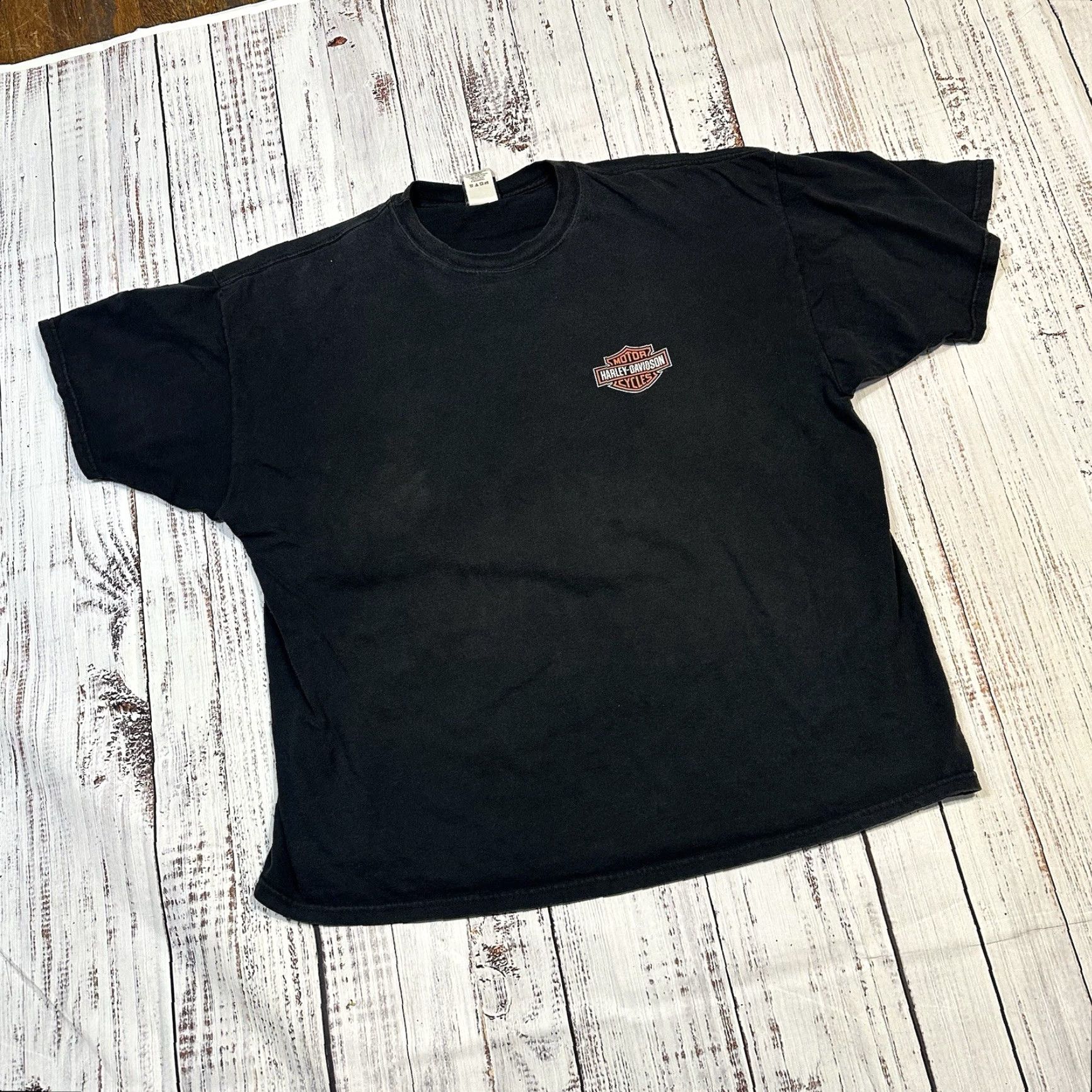 Harley Davidson Harley-Davidson Winged Logo American Legend Tee Smithfield, NC USA Made Men 3XL T-Shirt Multicolor Graphic Print Short Sleeve Crew Neck Size US XXL / EU 58 / 5 - 2 Thumbnail