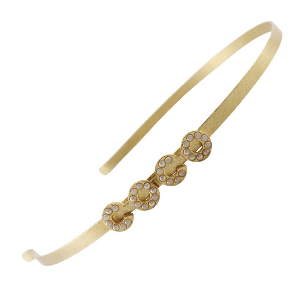Chanel Chanel Chanel COCO Headband Accessory Metal Other 01A DUTY FREE for USA Size ONE SIZE - 1 Thumbnail