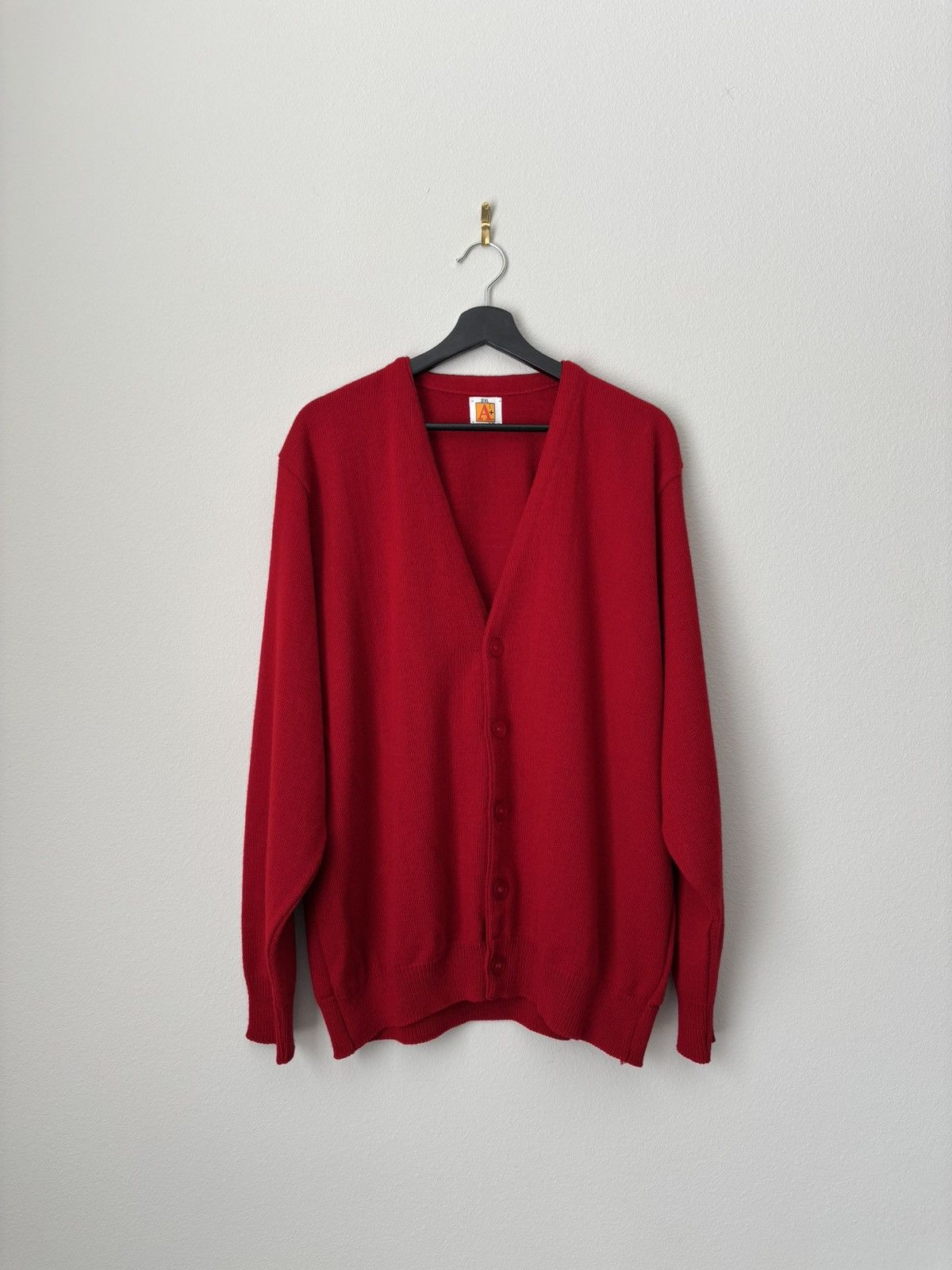 Vintage Vintage Red Cardigan Cobain Sweater Grunge Size US XXL / EU 58 / 5 - 5 Thumbnail