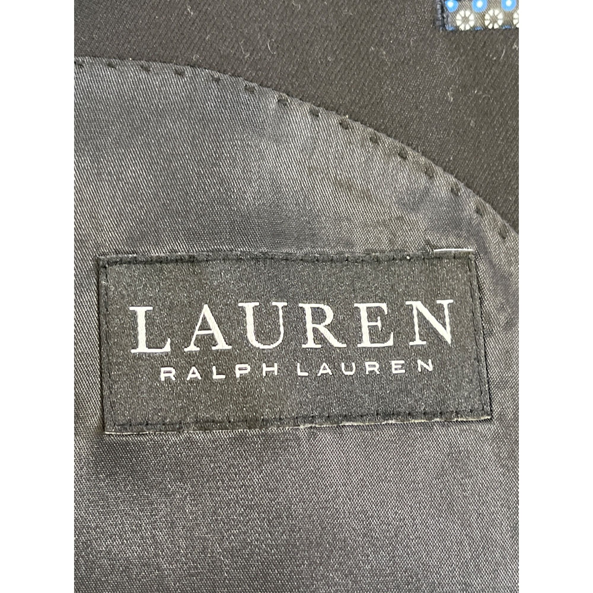Lauren Ralph Lauren Lauren Ralph Lauren Men's Black Luxury Black Label Blazer Sz Size 46R - 3 Thumbnail