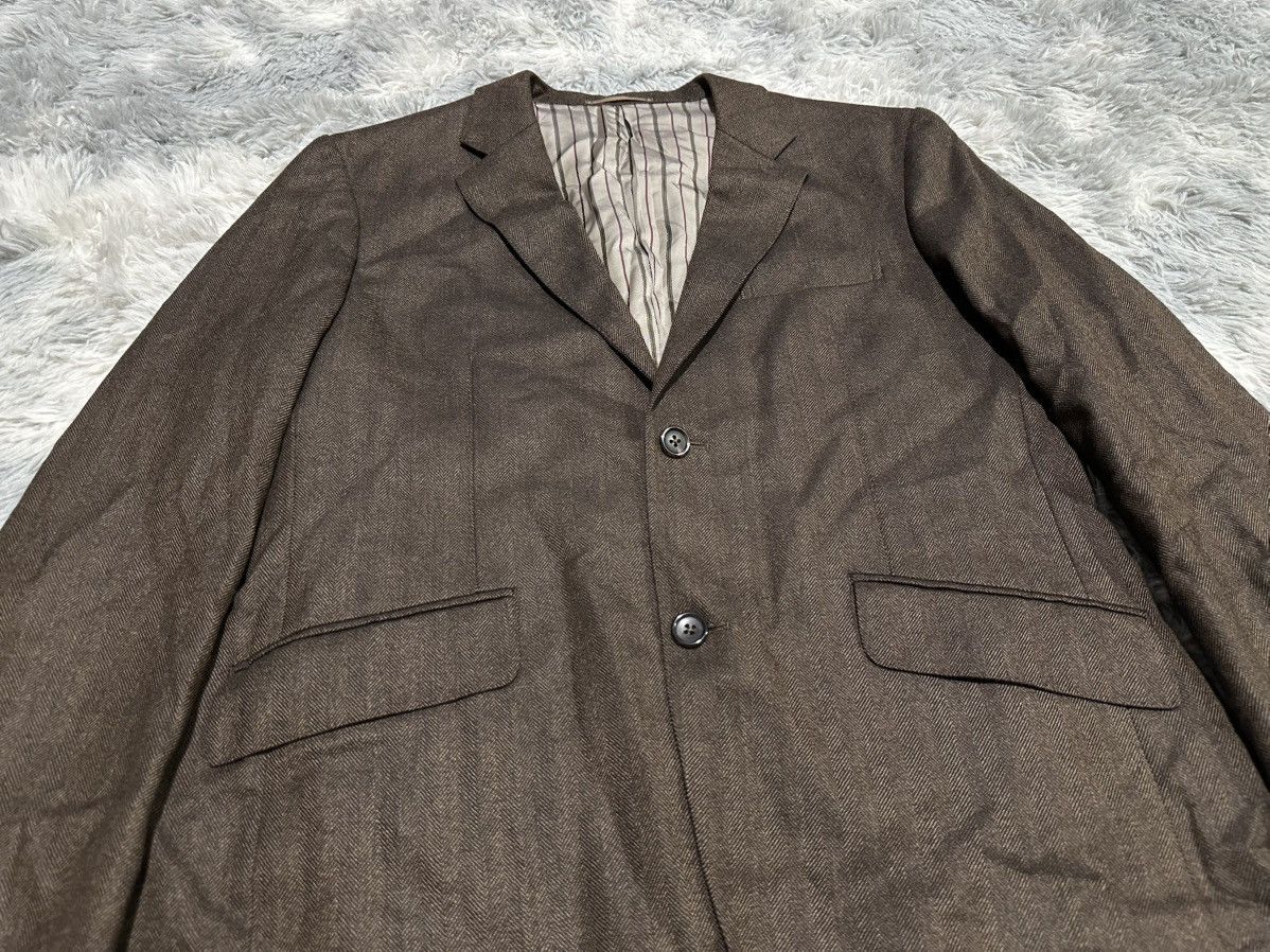 Ermenegildo Zegna 🔥Vintage Ermenegildo Zegna Wool Blazer Jacket Herringbone Size US L / EU 52-54 / 3 - 2 Thumbnail