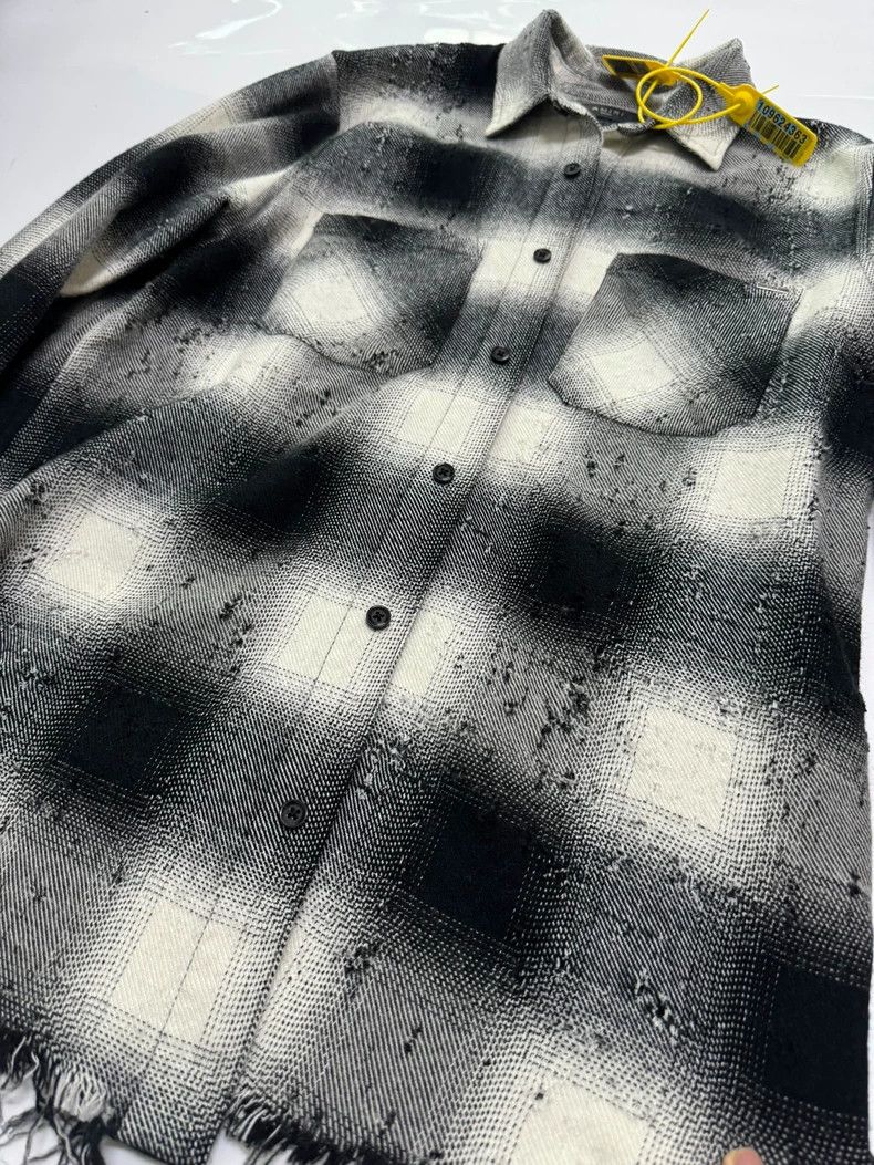 Amiri Amiri Black and white plaid broken ring shirt 2501-Nextarro Size US S / EU 44-46 / 1 - 2 Thumbnail