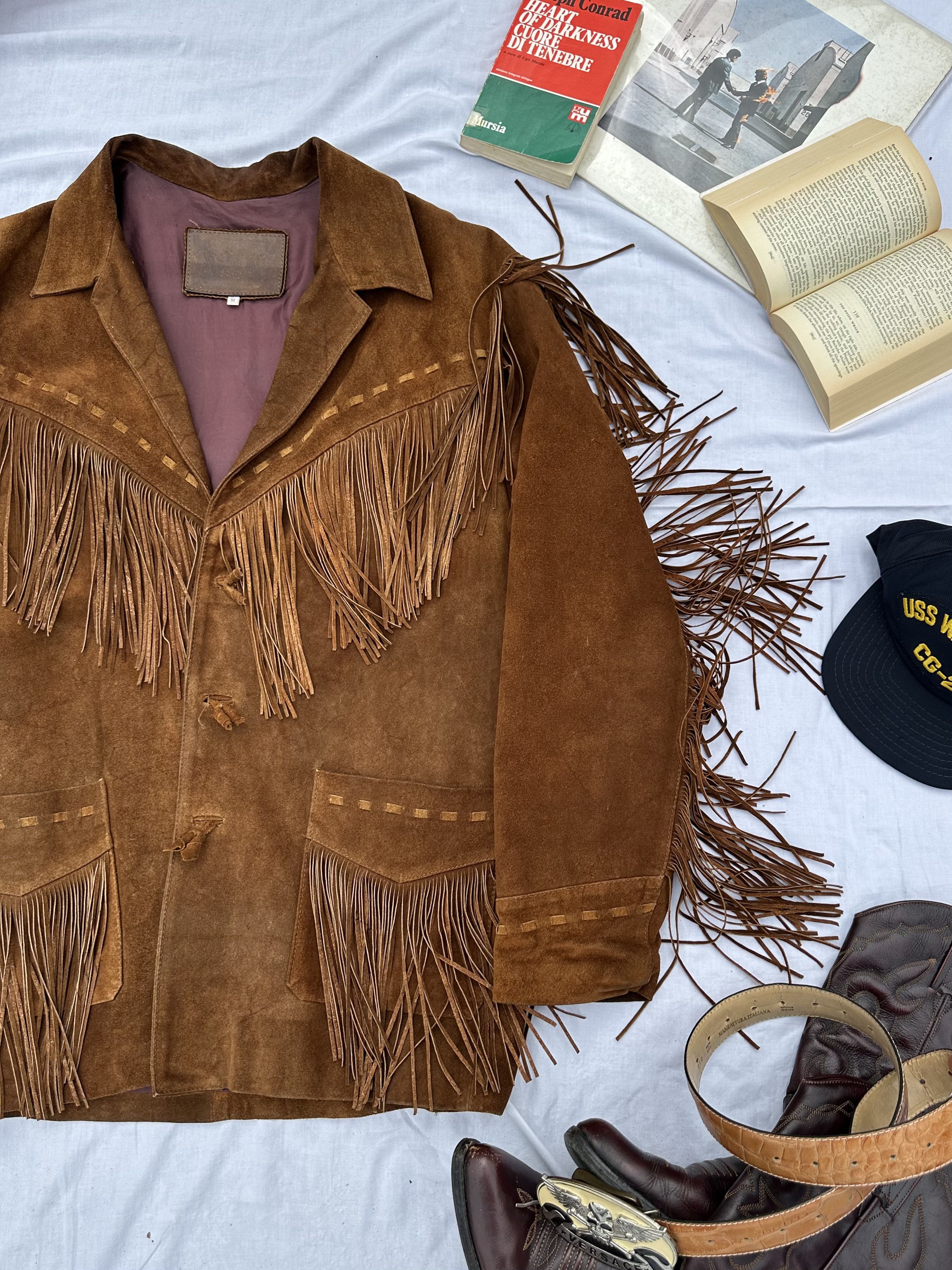 Vintage 1990s Suede Fringe Jacket - Cowboy Style M Size US M / EU 48-50 / 2 - 6 Thumbnail