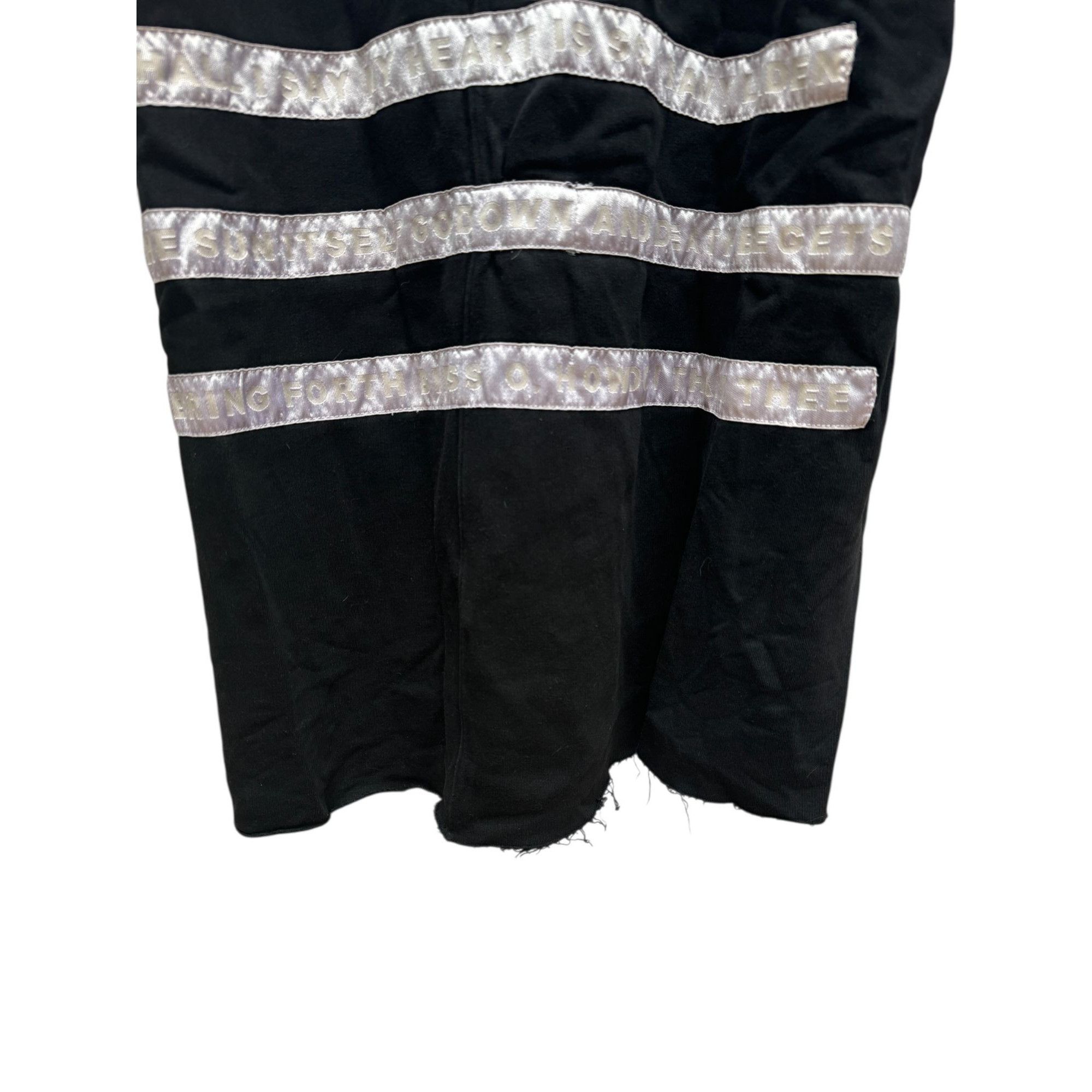 Rick Owens Drkshdw FW07 Black Striped Long Hoodie Coat Size US L / EU 52-54 / 3 - 6 Thumbnail