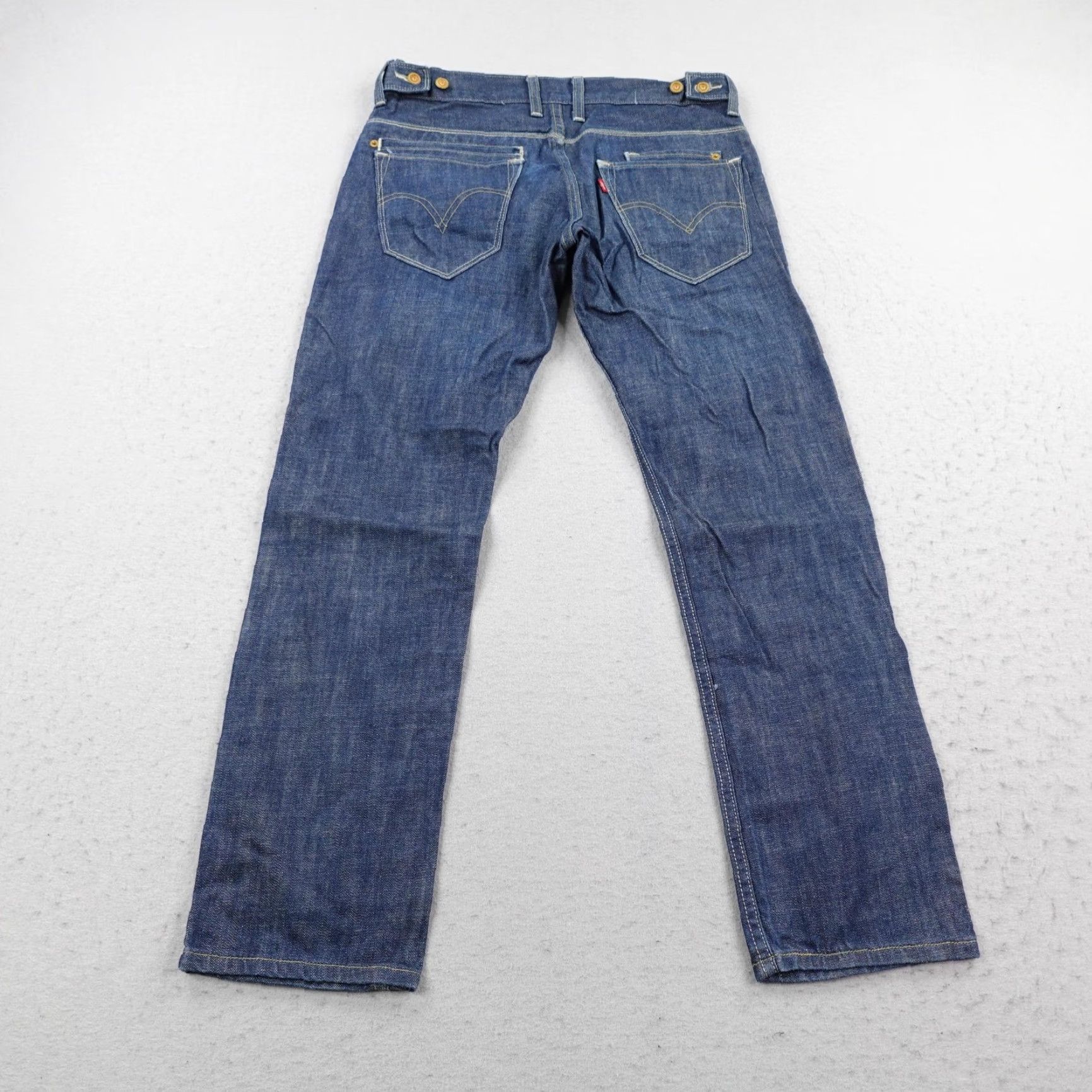 Levi's Levi's Jeans Men 32x30 Blue 511 Skinny Raw Denim Cinch Waist 5-Pocket Pocket Logo Zipper Button Size US 32 / EU 48 - 4 Thumbnail