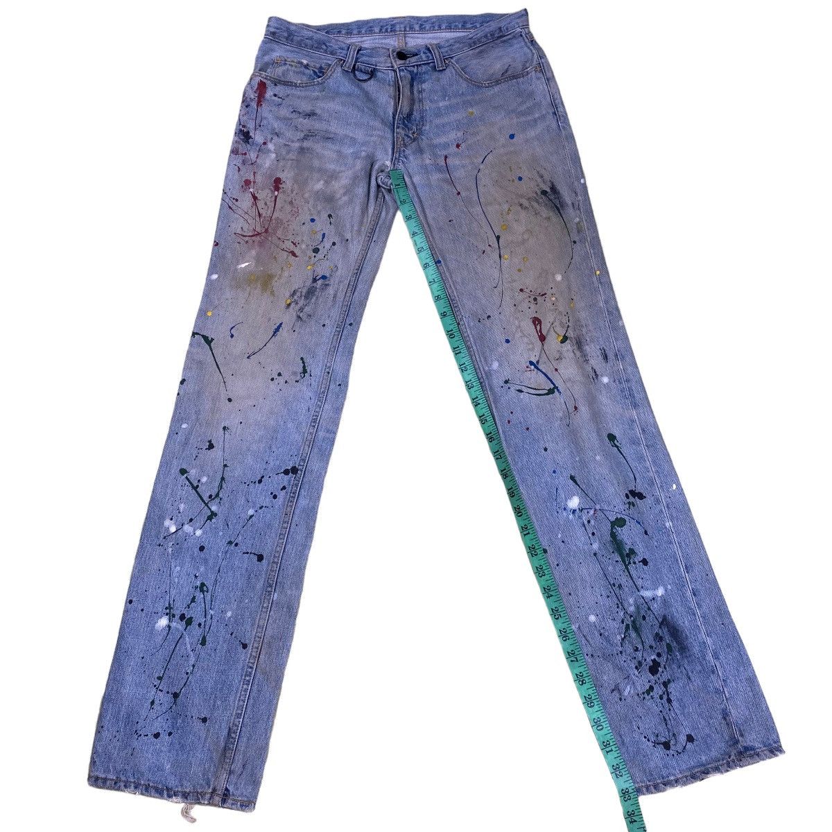 Number (N)ine × Takahiromiyashita The Soloist. SS06 Number Nine Painted D-Ring Crying Heart Pain Denim Size US 32 / EU 48 - 21 Thumbnail