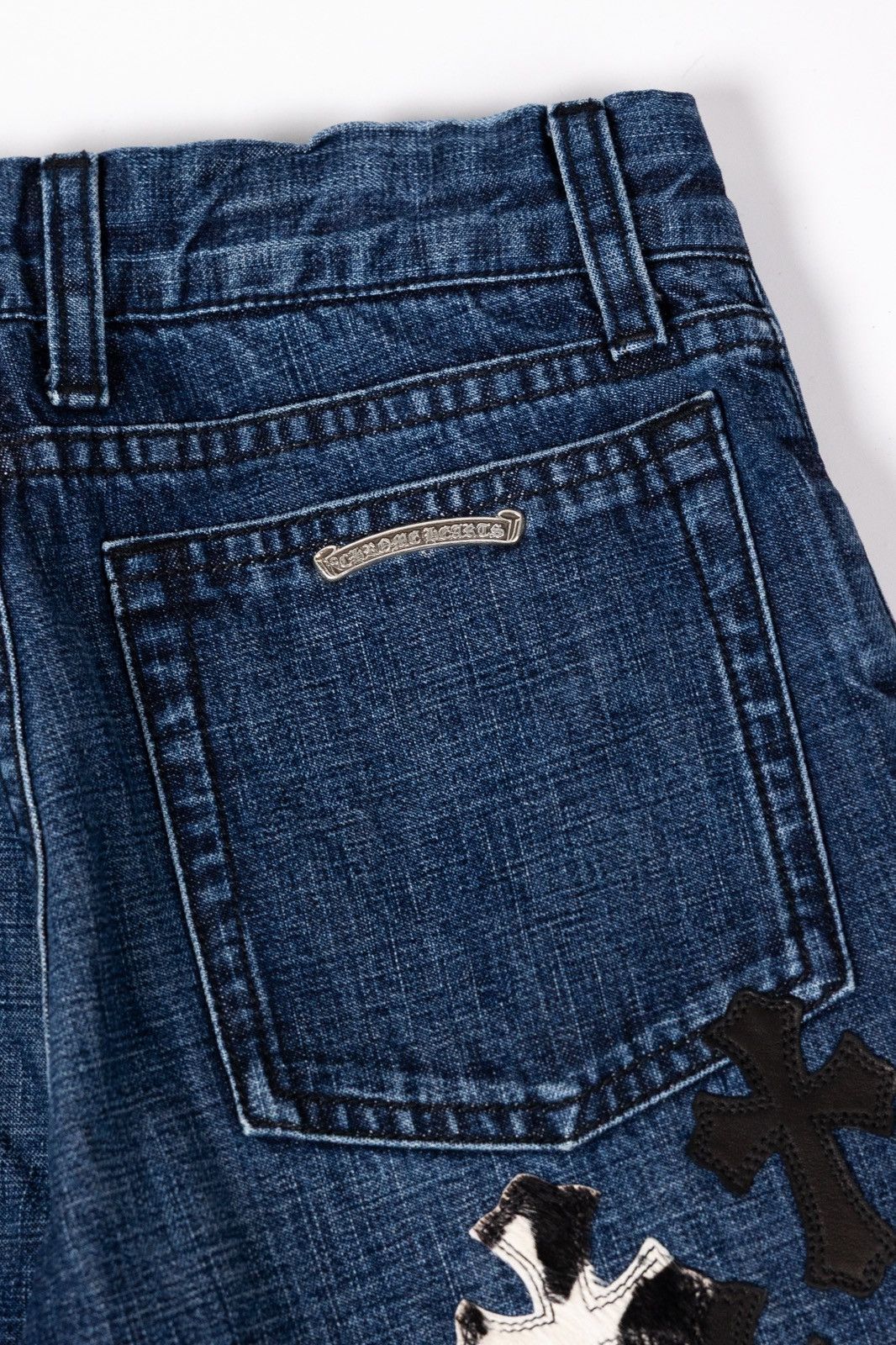 Chrome Hearts Chrome Hearts KIDS Cross Patch Denim Size 22" - 9 Thumbnail