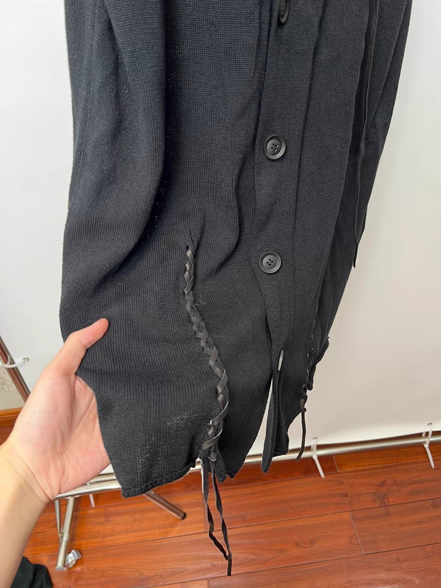 Yohji Yamamoto Yohji Yamamoto Cowhide Knot Drape Main Line Vest Size US L / EU 52-54 / 3 - 5 Thumbnail