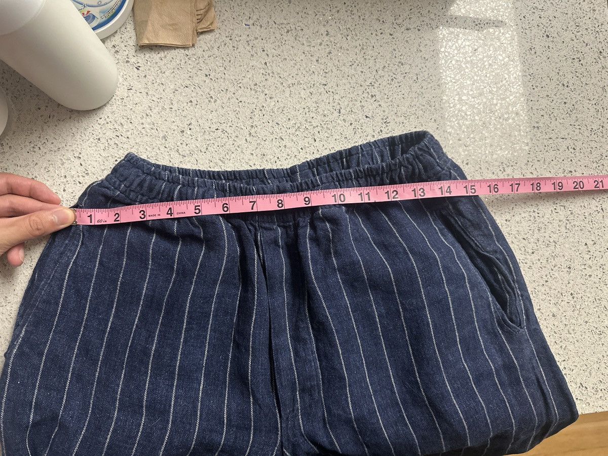 L.E.J London L.E.J Navy Stripe ORGANIC LINEN ELASTICATED WAIST Size US 32 / EU 48 - 9 Thumbnail