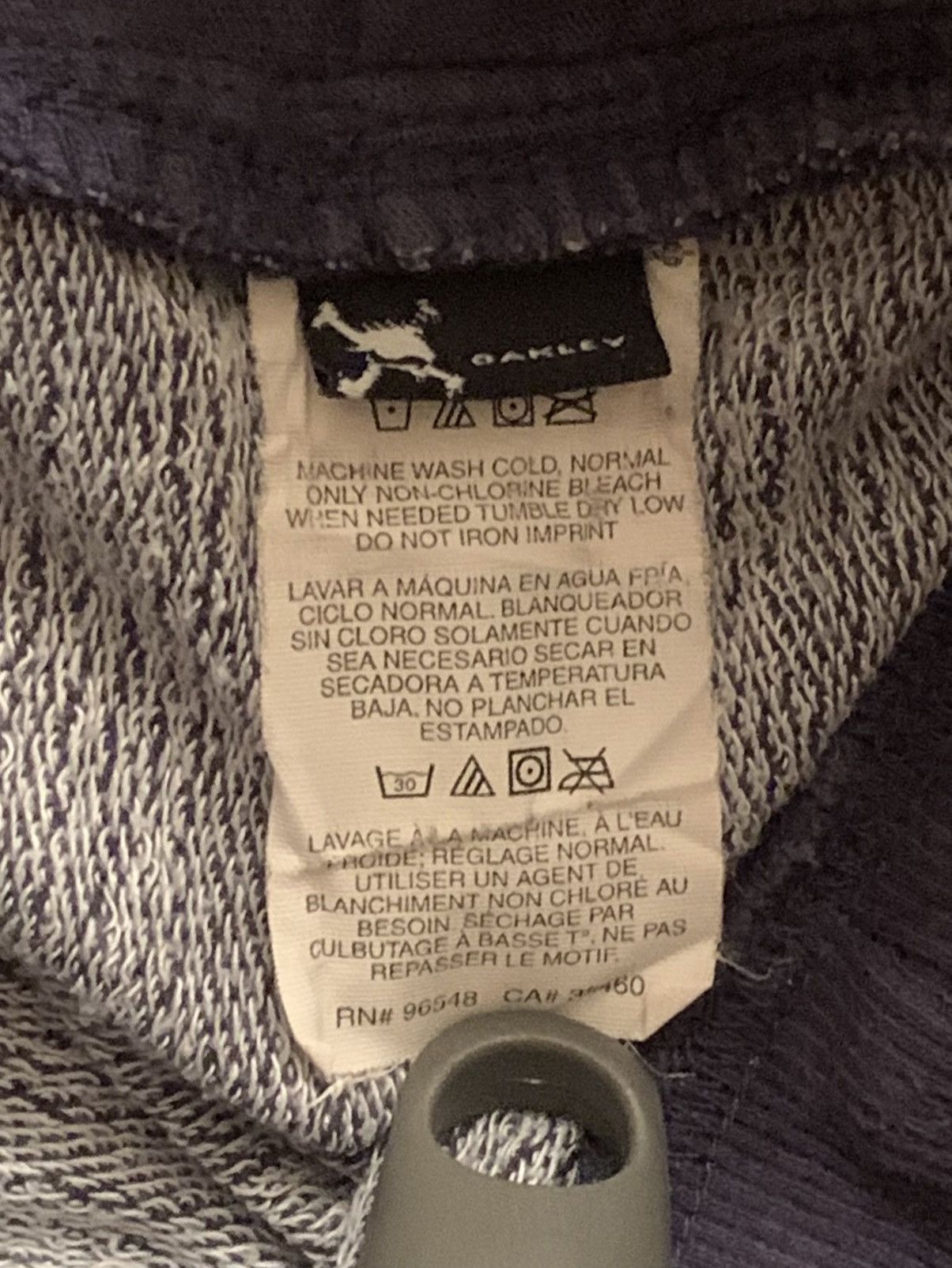Oakley Vintage Y2K Oakley Half Zip Regular Fit Drawstring Hoodie Size US M / EU 48-50 / 2 - 10 Thumbnail