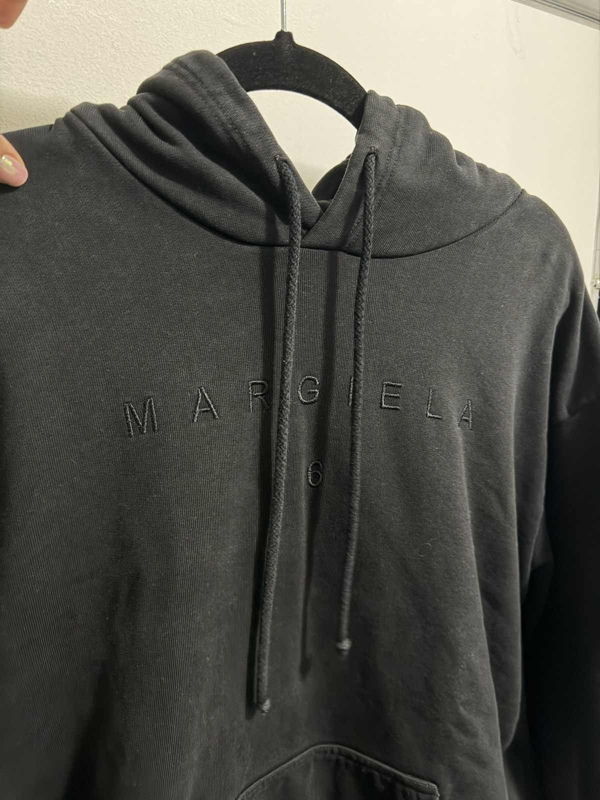 MM6 MM6 Maison Margiela Black Hoodie Size S / US 4 / IT 40 - 3 Thumbnail