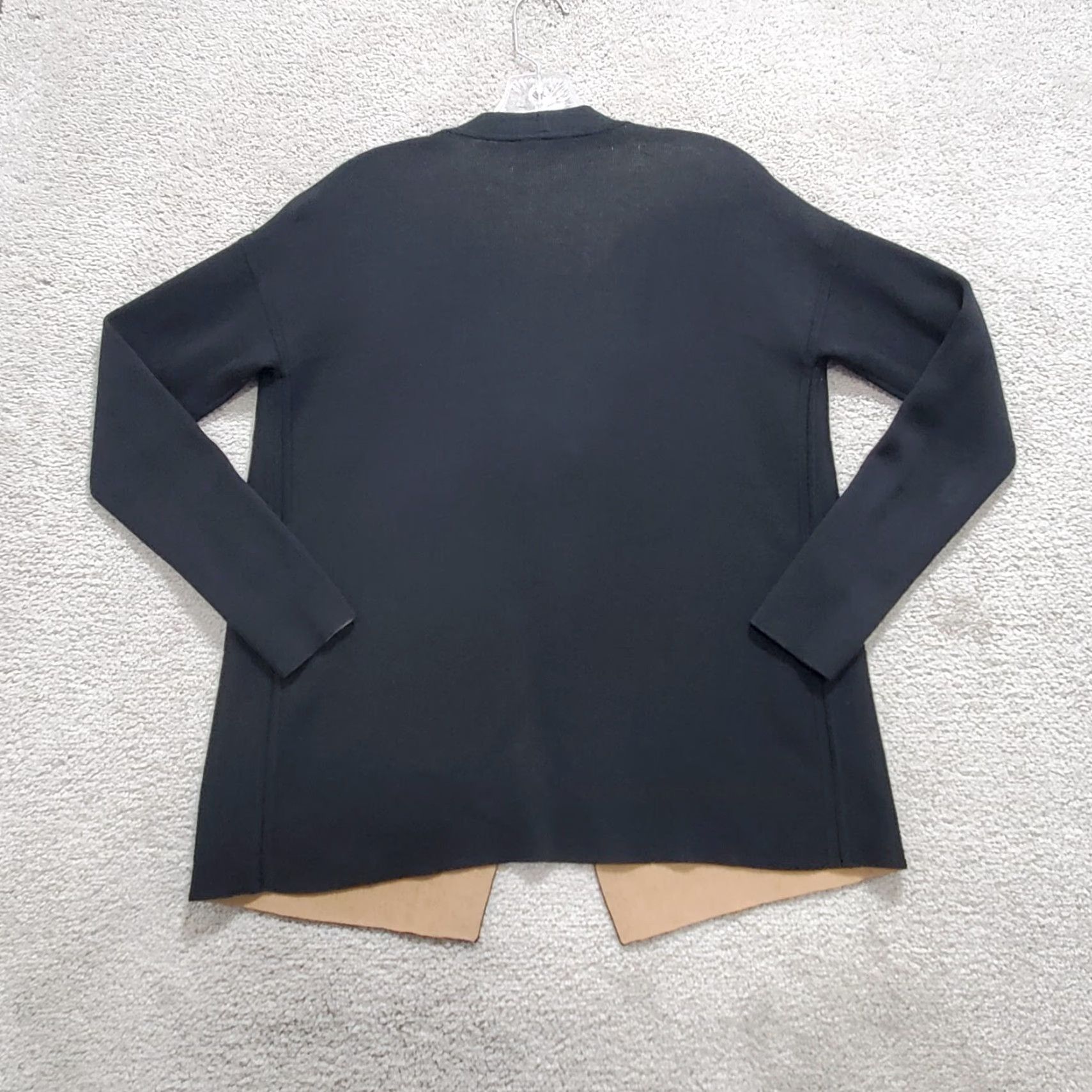 Eileen Fisher Eileen Fisher Sweater Womens PP Black Silk Blend Cardigan Open Front Long Sleeve Size XXS / US 00 / IT 34 - 6 Thumbnail