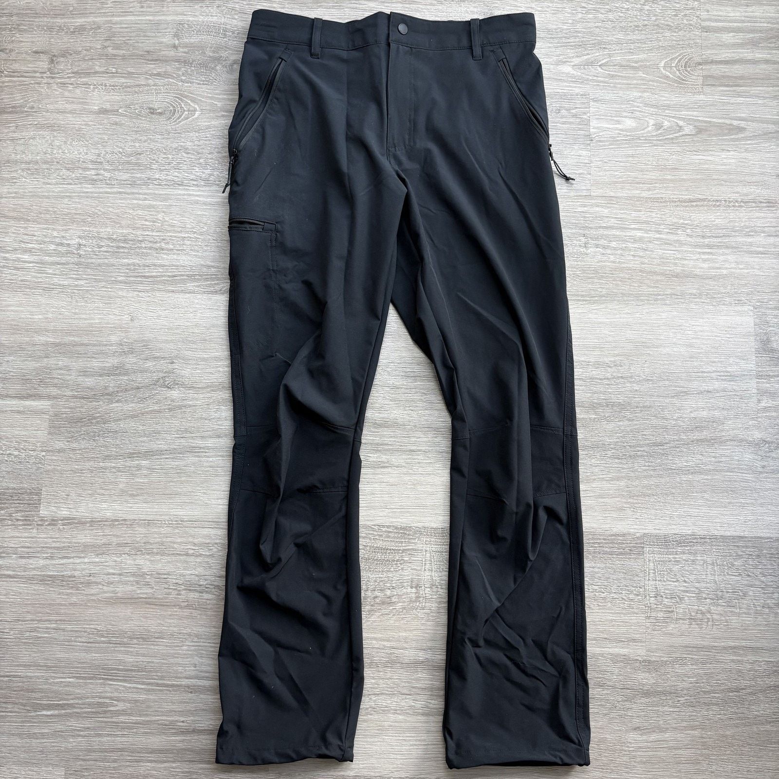 Columbia Columbia Mens Hiking Pants 32x42 Black Stretch Zip Pockets Size 32" / US 10 / IT 46 - 1 Thumbnail