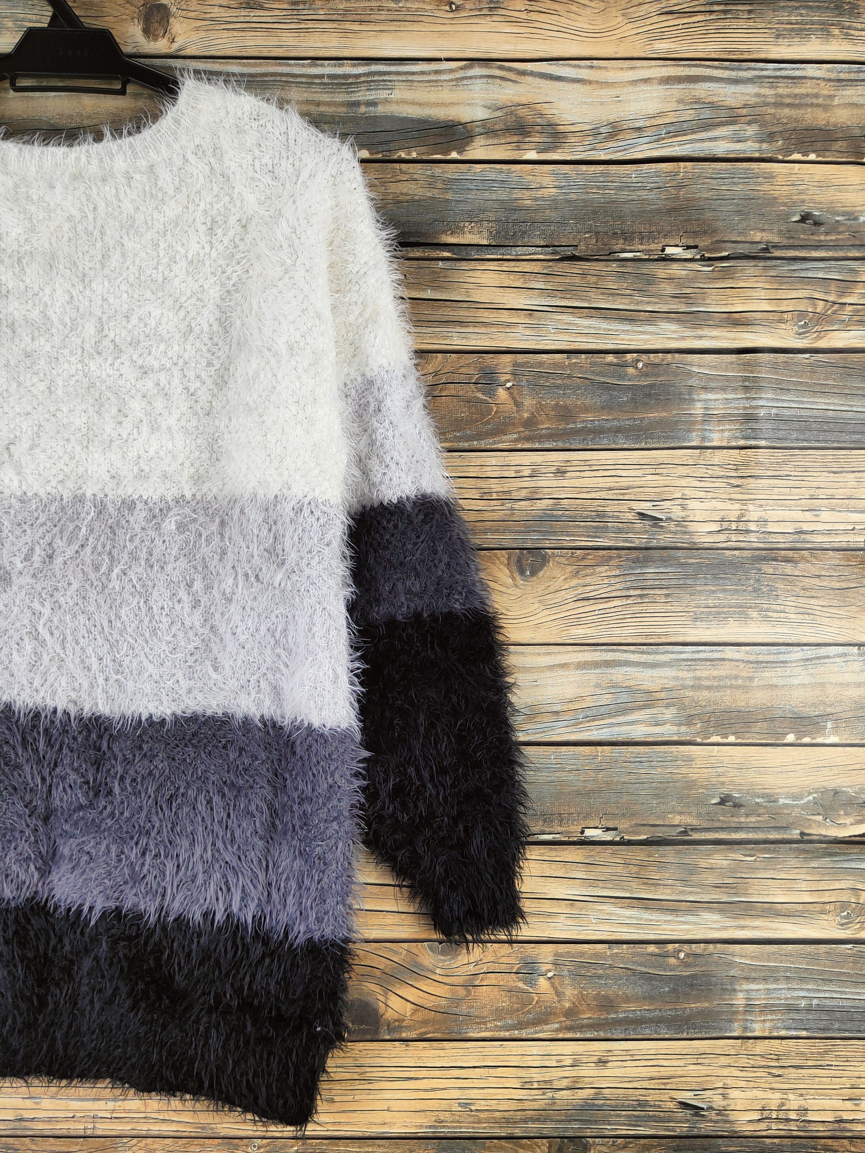 Japanese Brand DL Cecil McBee shaggy Fur Mohair Knitwear #46-1007 Size M / US 6-8 / IT 42-44 - 9 Thumbnail