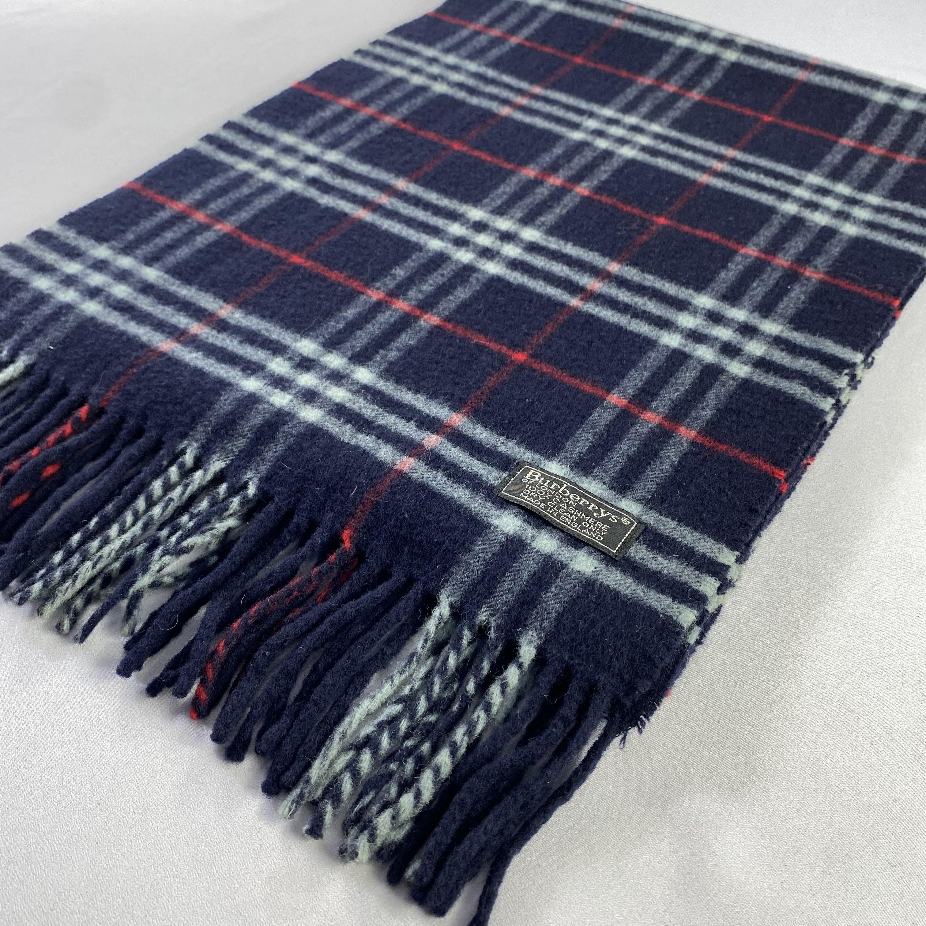 Burberry × Vintage Burberry Scarf Nova Check Neck Wrap Cashmere Muffler Size ONE SIZE - 3 Thumbnail
