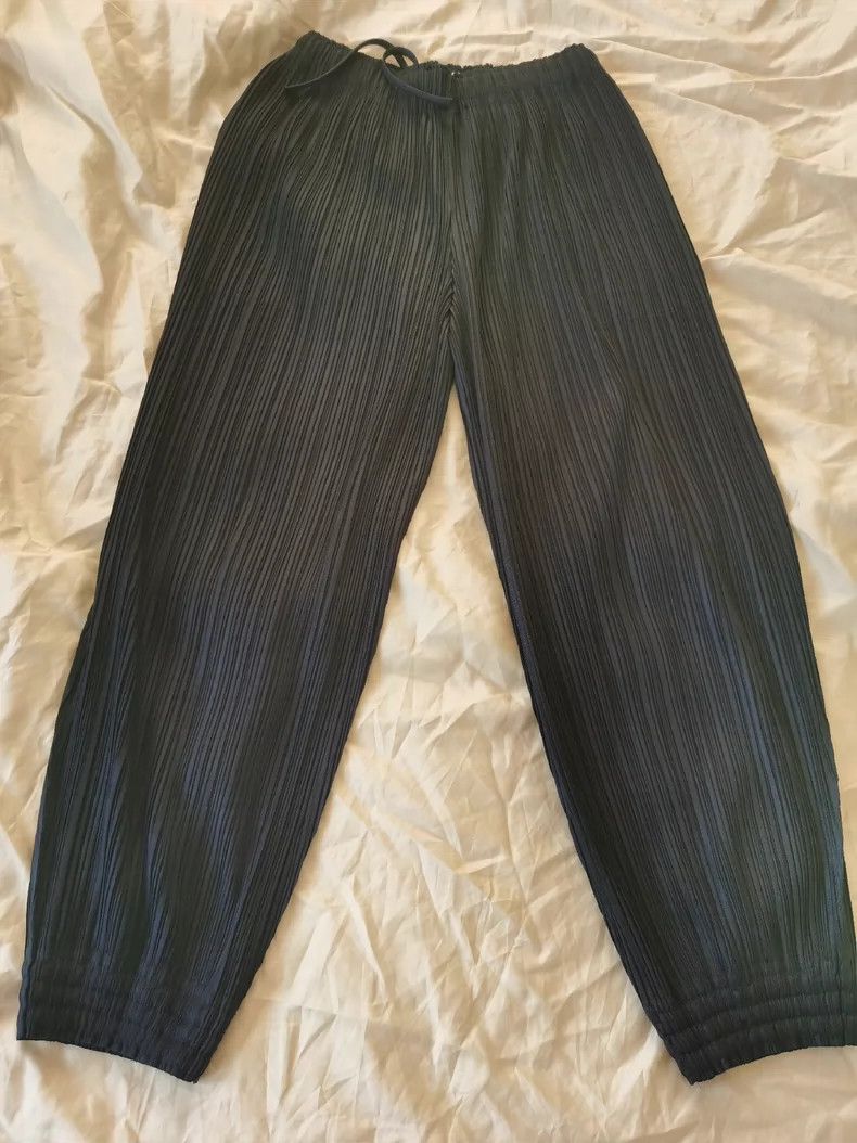 Issey Miyake issey miyake size:4 Navy blue trousers 2506-Nextarrow Size US 26 / EU 42 - 3 Thumbnail