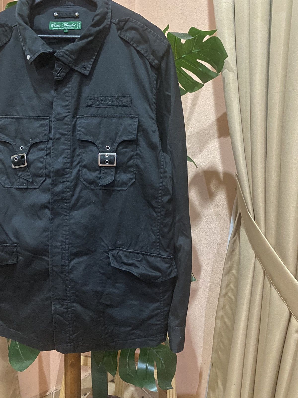 Japanese Brand Create Barefoot Black Military Utility Jacket Workwear Size US L / EU 52-54 / 3 - 4 Thumbnail