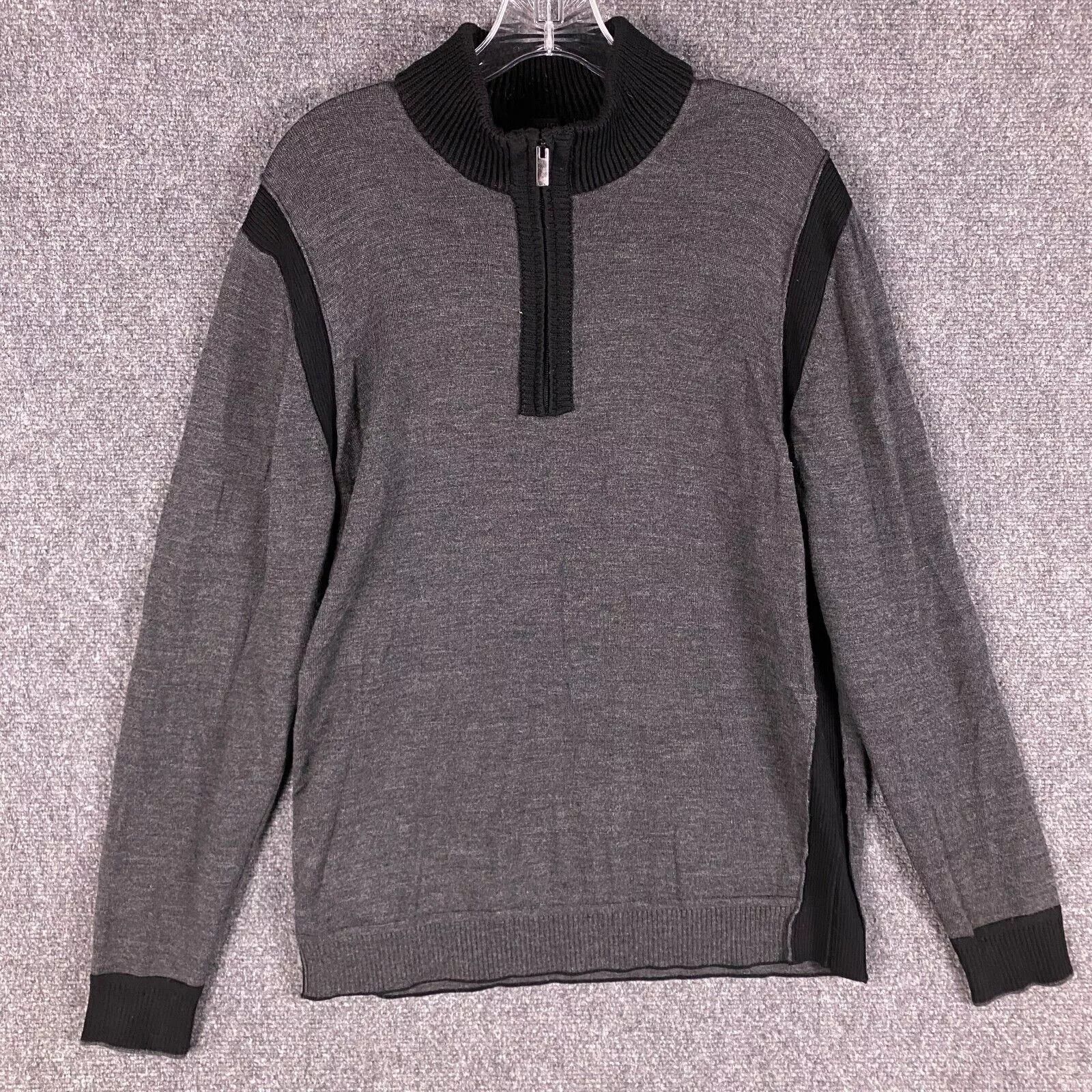 Other Codice 1/4 Zip Wool Sweater Men's Large Gray Merino Wool Size US L / EU 52-54 / 3 - 1 Thumbnail