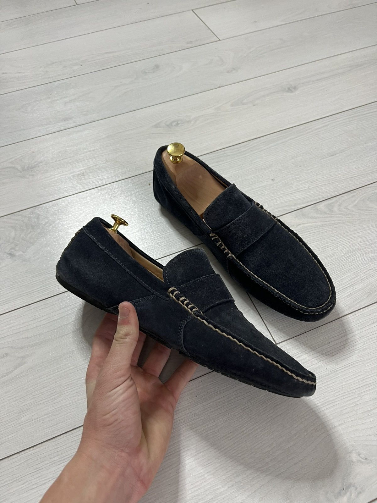 Dolce & Gabbana Vintage 2000s Dolce Gabanna Suede Slip On Loafers Size US 7 / EU 40 - 2 Thumbnail